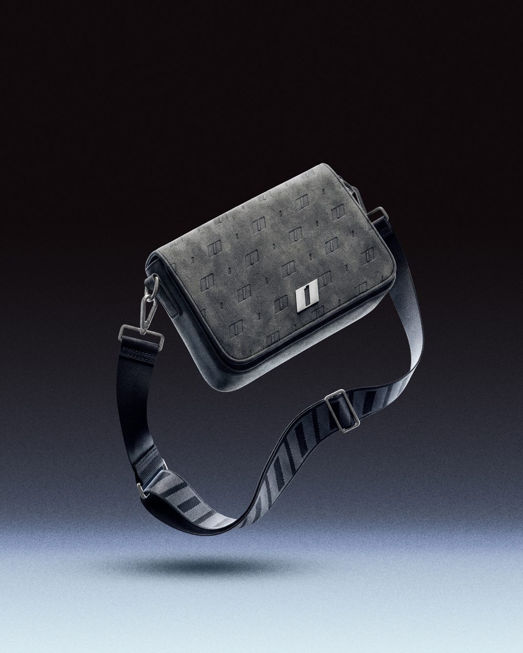 Men's leather bag THE ONE gray - gallery image 5