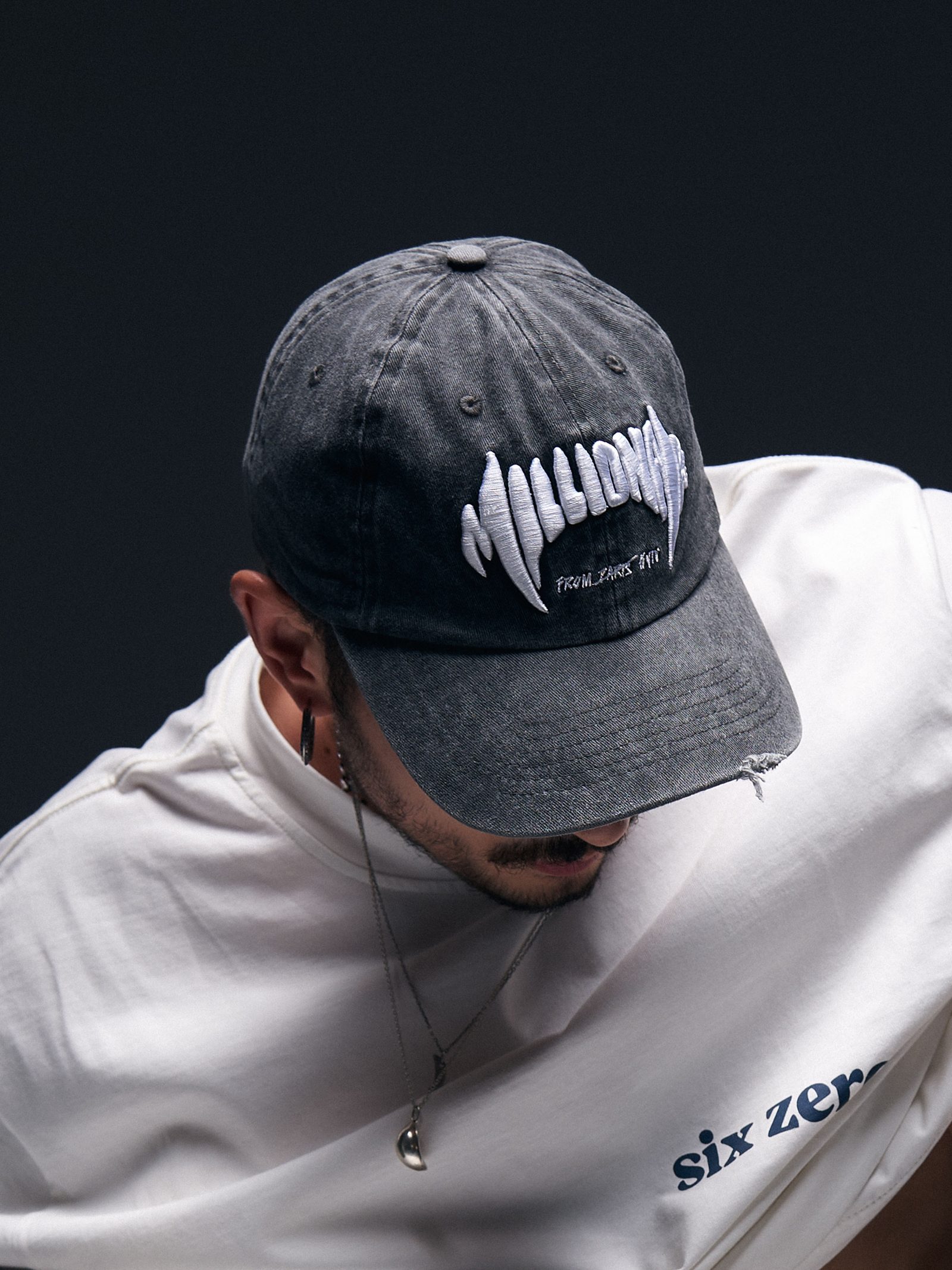 Cap MILLIONAIRE washed grey - gallery image 0