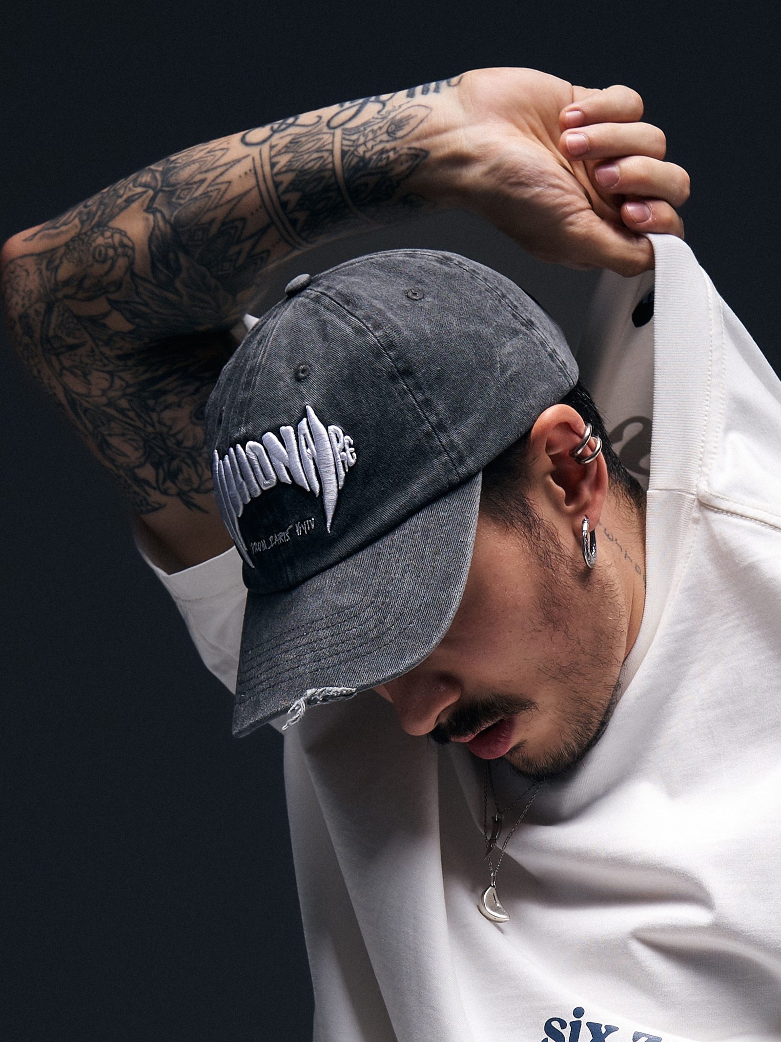 Cap MILLIONAIRE washed grey - gallery image 4