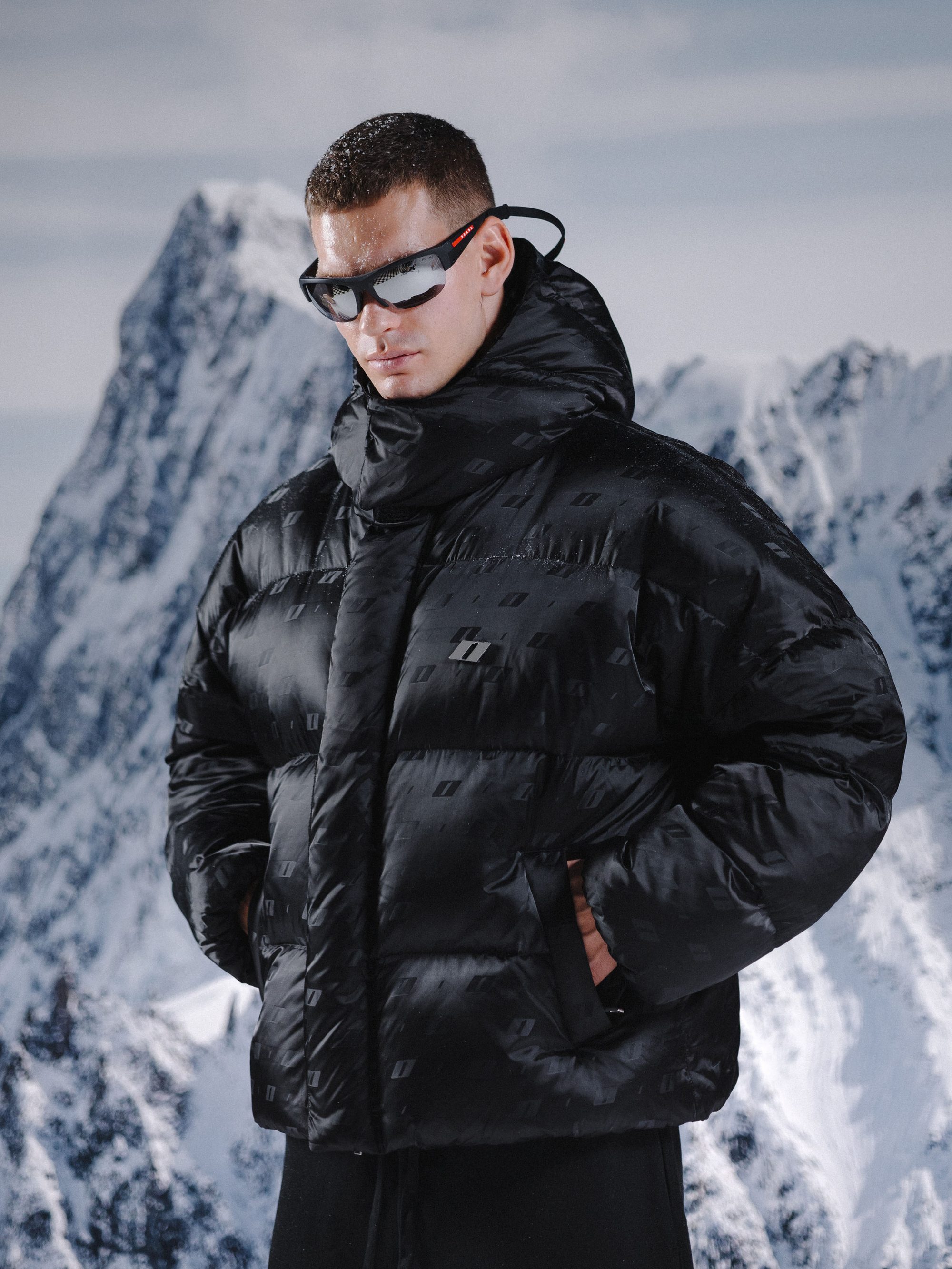 Jacket ZERO black monogram - gallery image 8