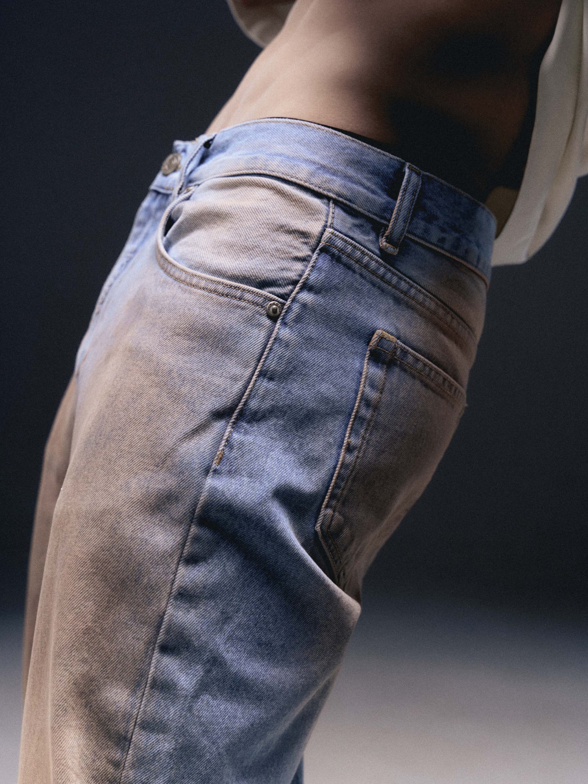 Men's jeans STAINON dirty washed blue - gallery image 2