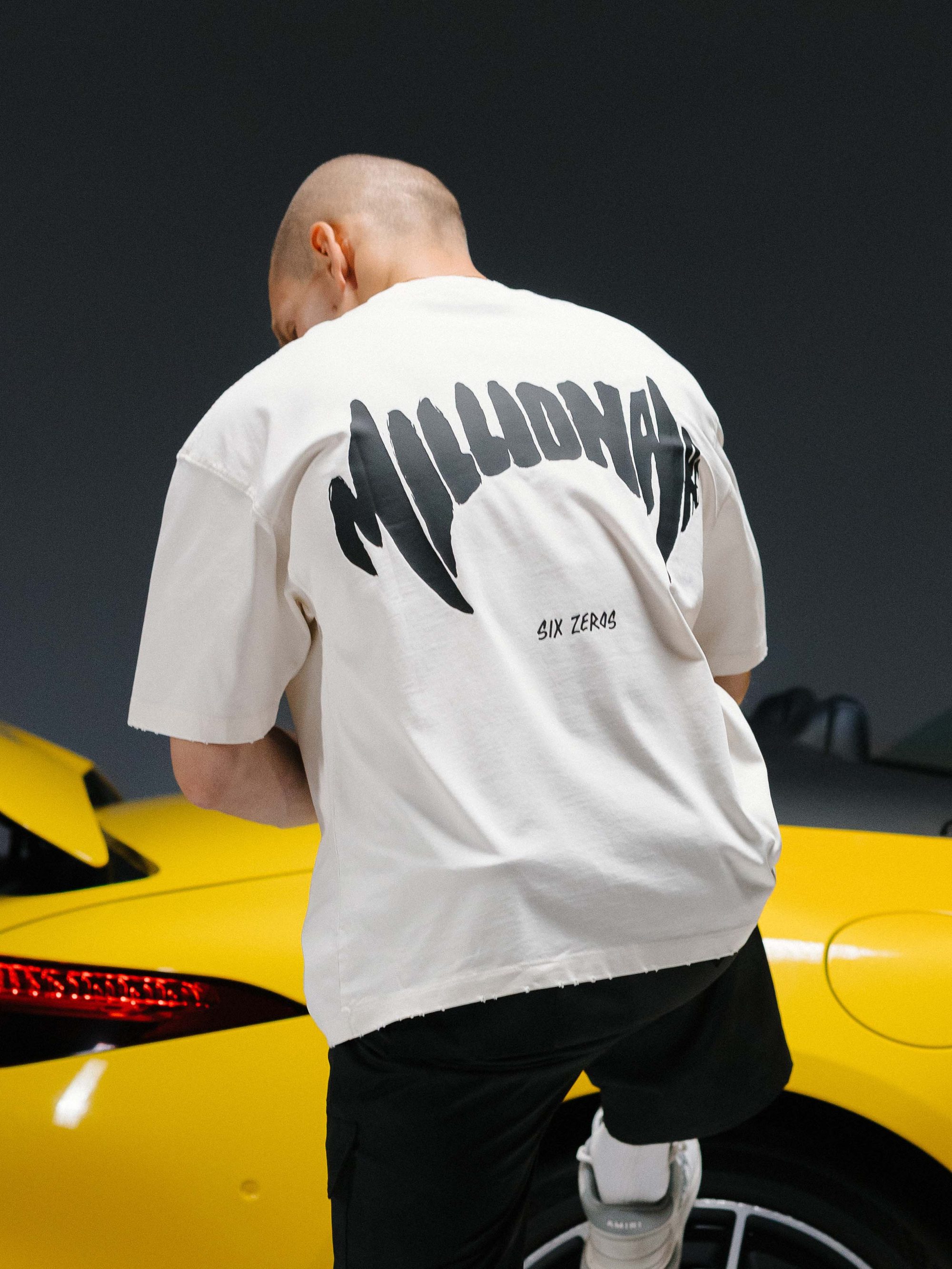 T-shirt MILLIONAIRE white/black - gallery image 0