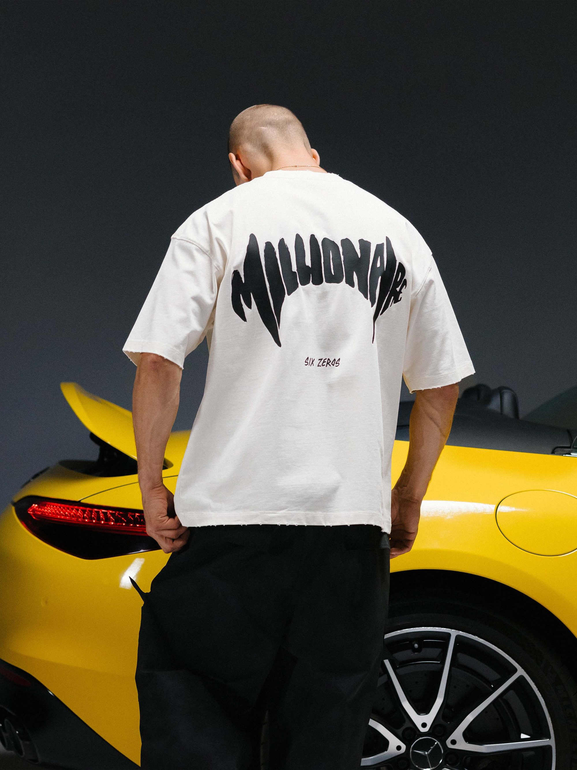 T-shirt MILLIONAIRE white/black - gallery image 2