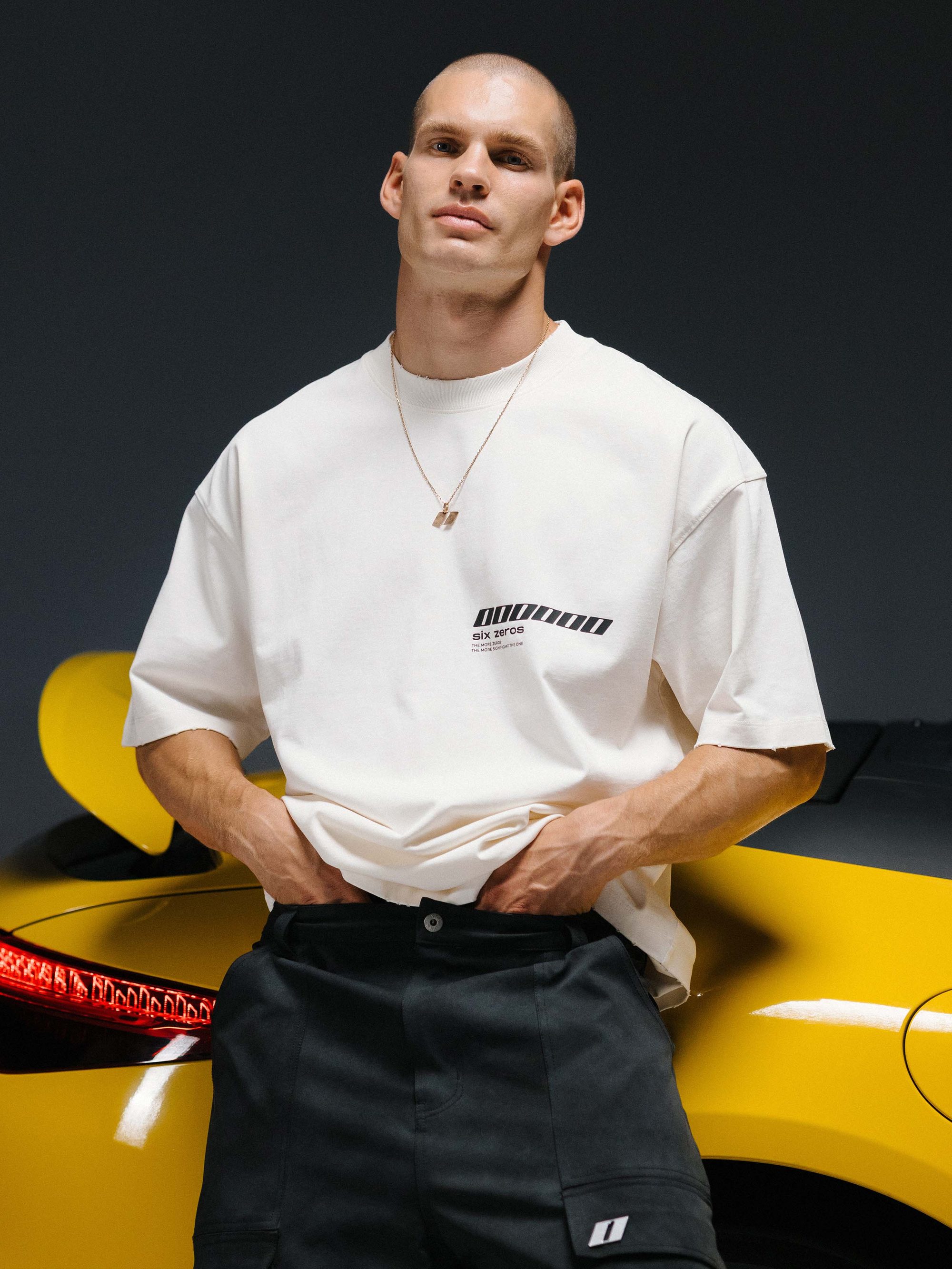 T-shirt MILLIONAIRE white/black - gallery image 3
