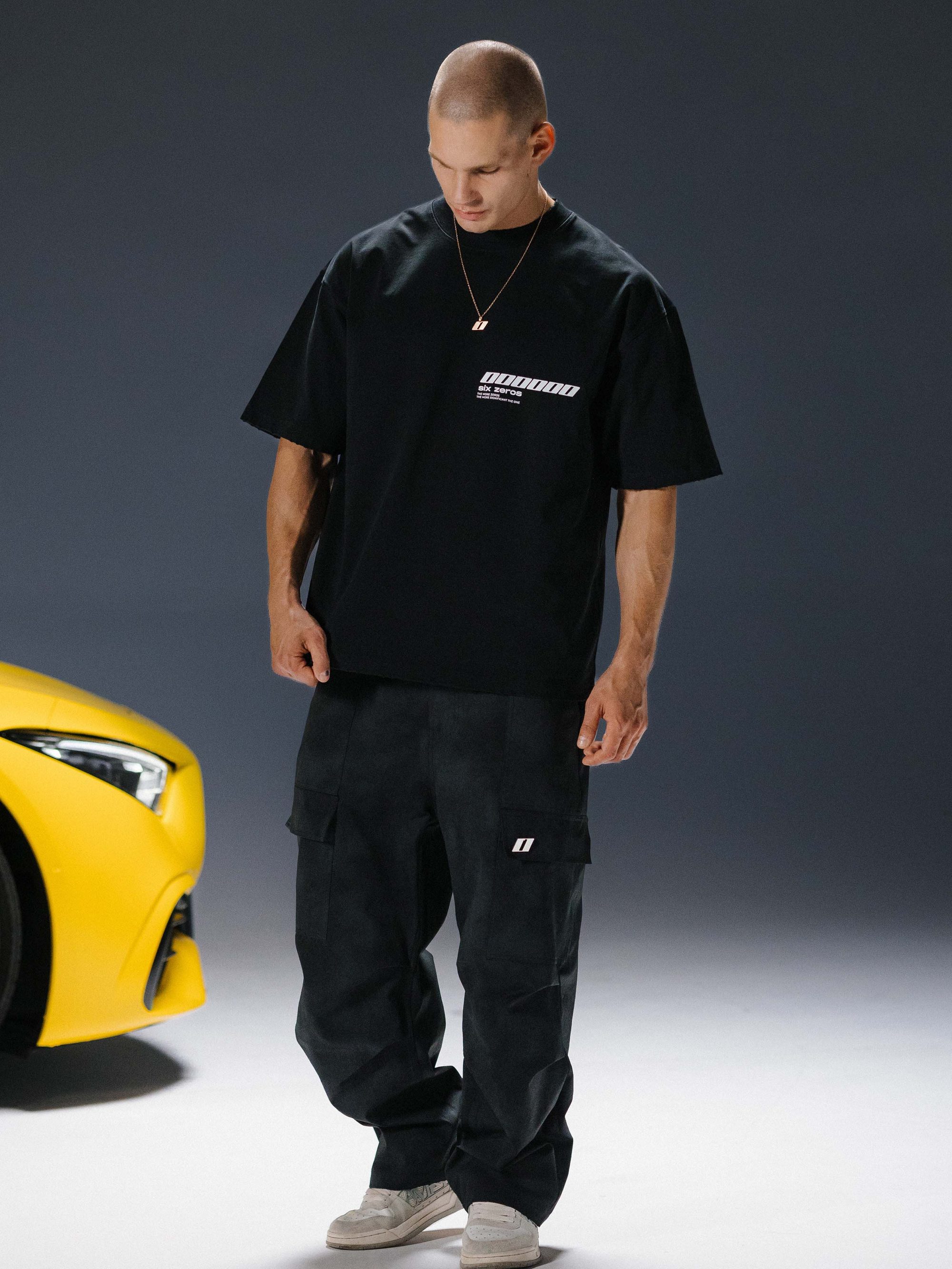 T-shirt MILLIONAIRE black/white logo - gallery image 1
