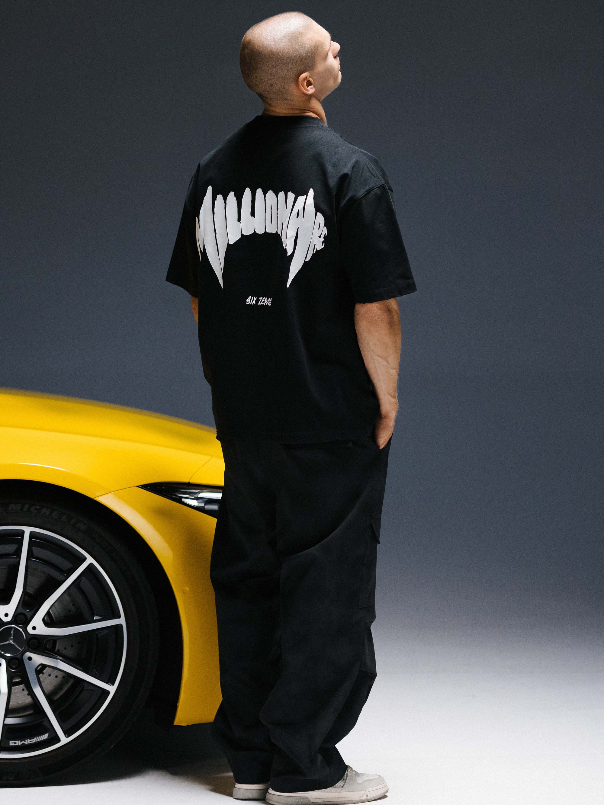 T-shirt MILLIONAIRE black/white logo - gallery image 5