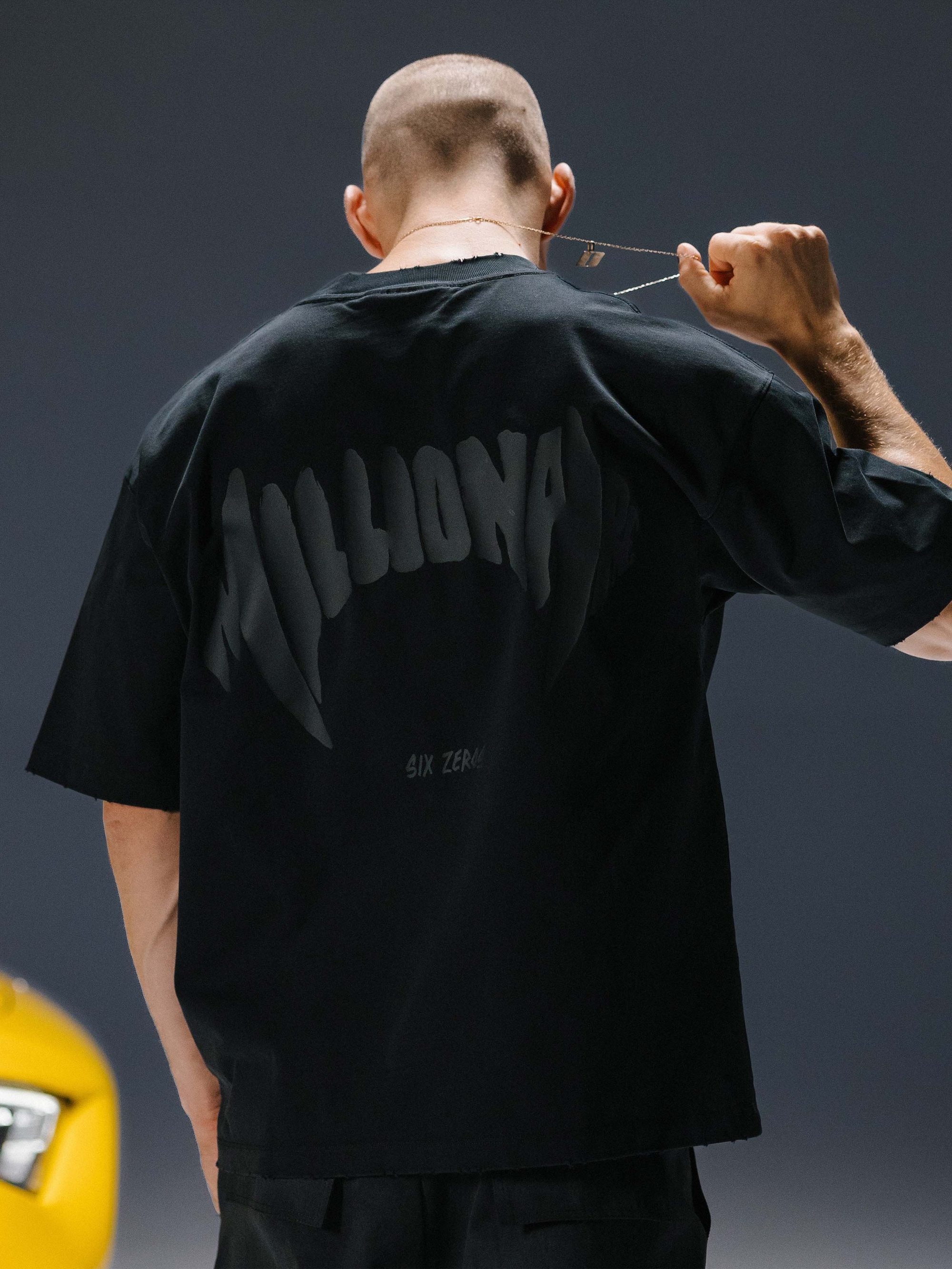 T-shirt MILLIONAIRE black/black logo - gallery image 0