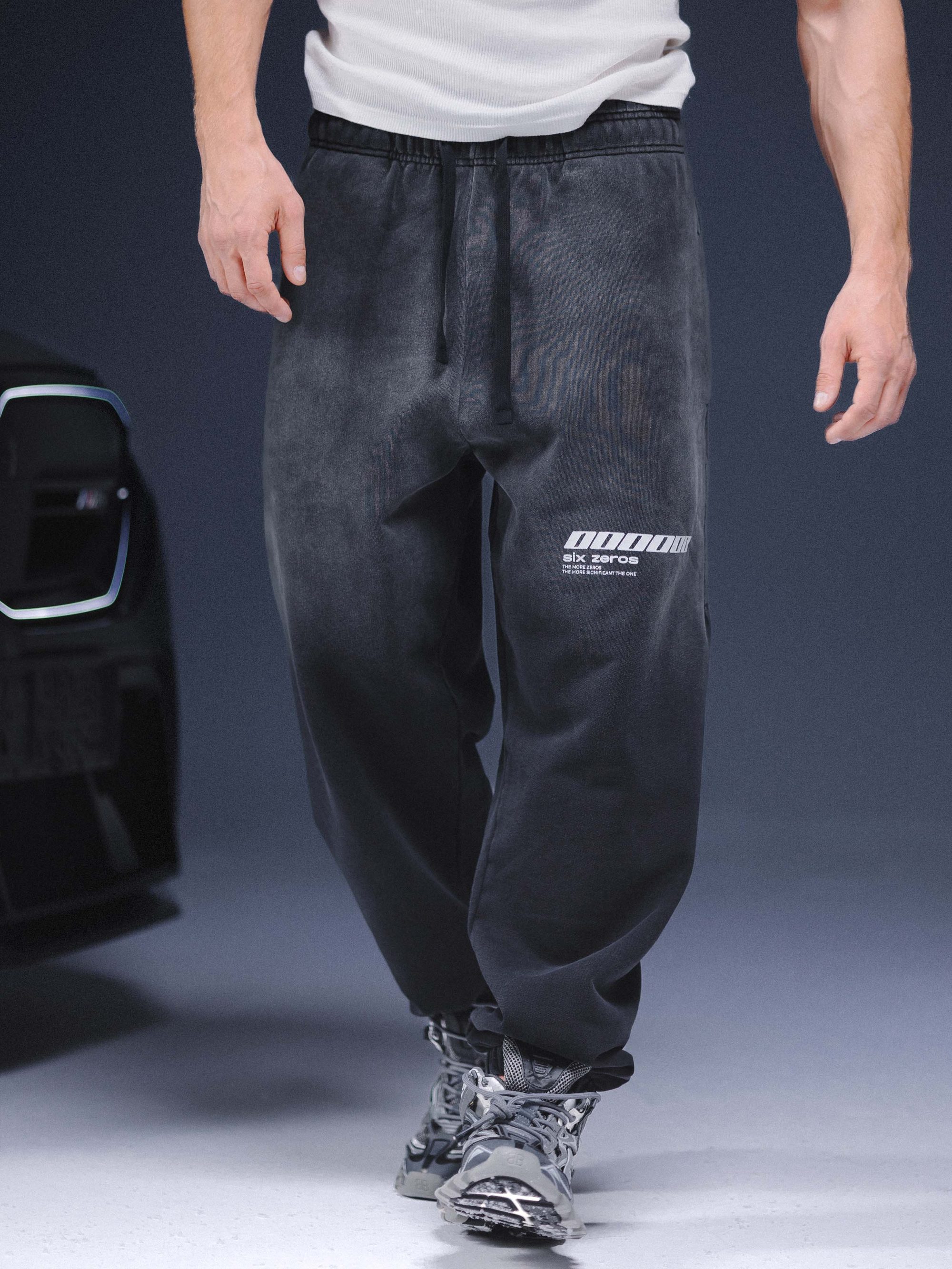 Joggers ONE washed black - gallery image 0