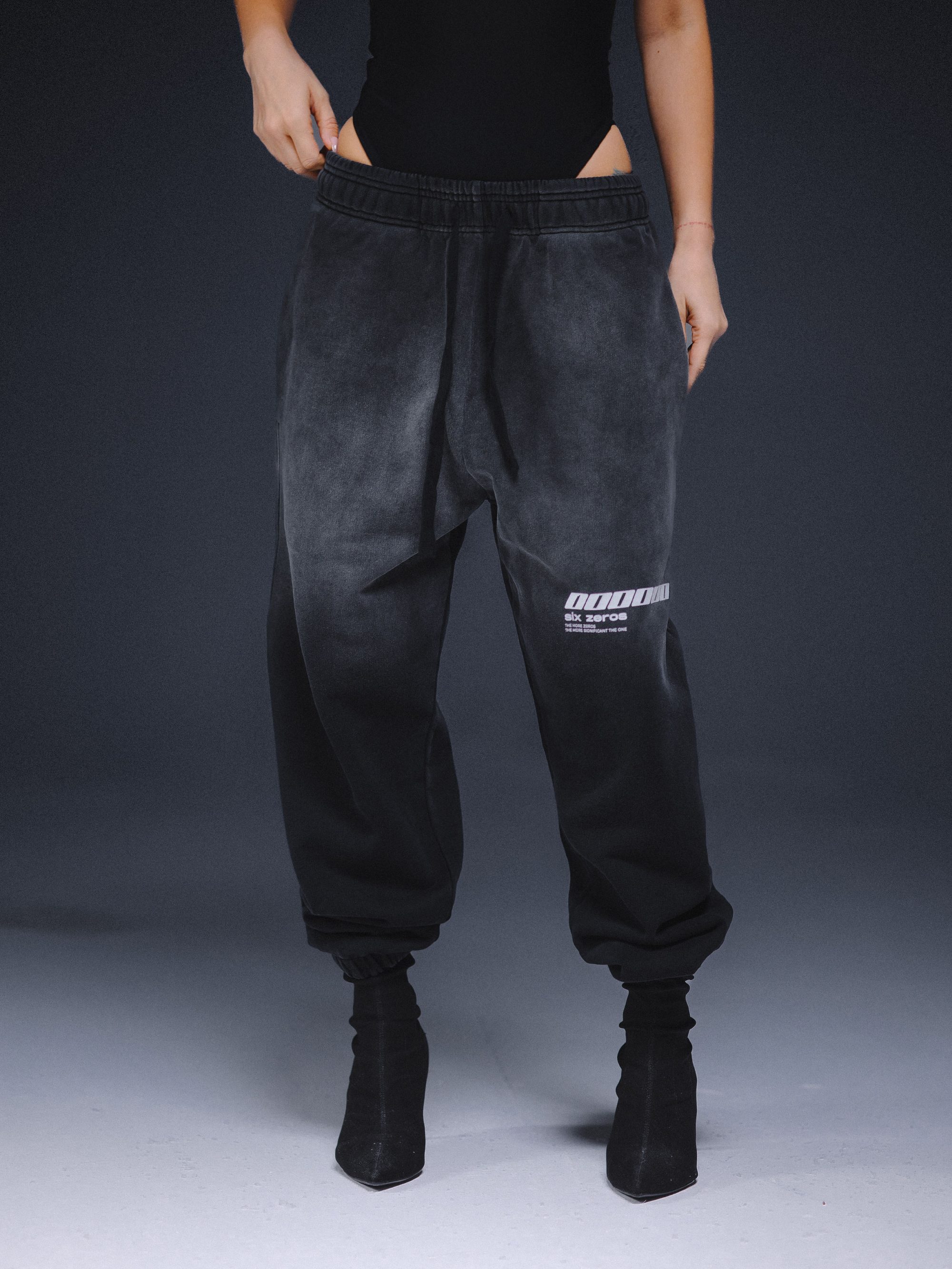 Joggers ONE washed black - gallery image 1