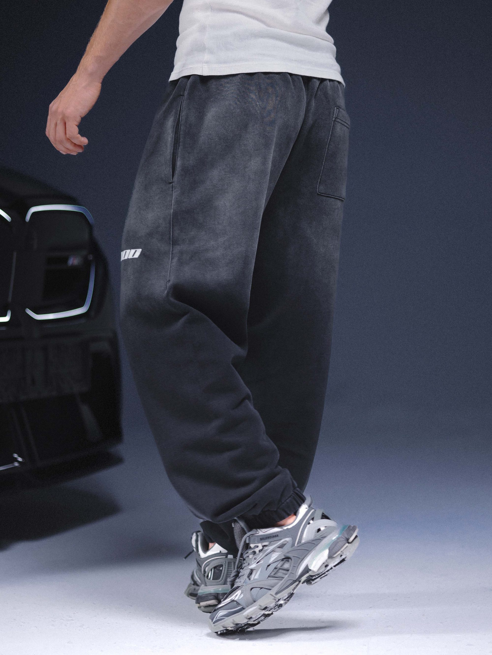 Joggers ONE washed black - gallery image 2