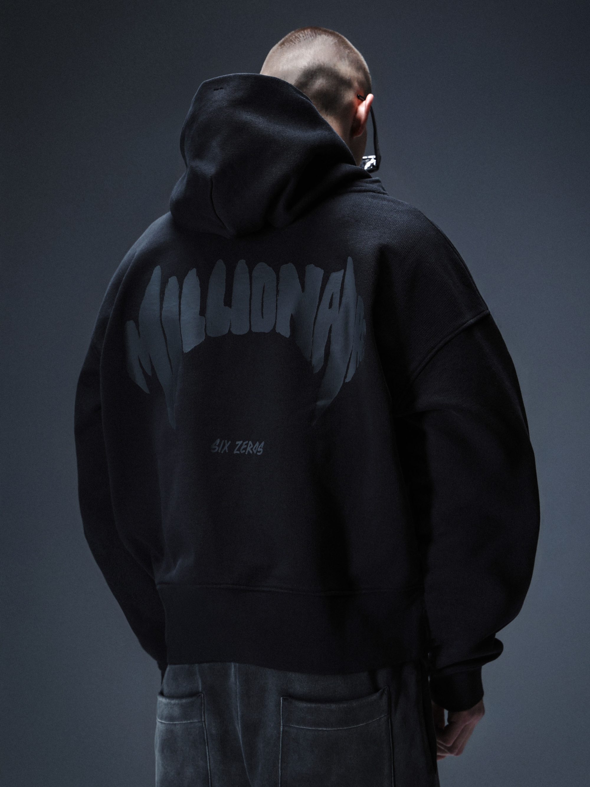 Zip-hoodie MILLIONAIRE black - gallery image 3