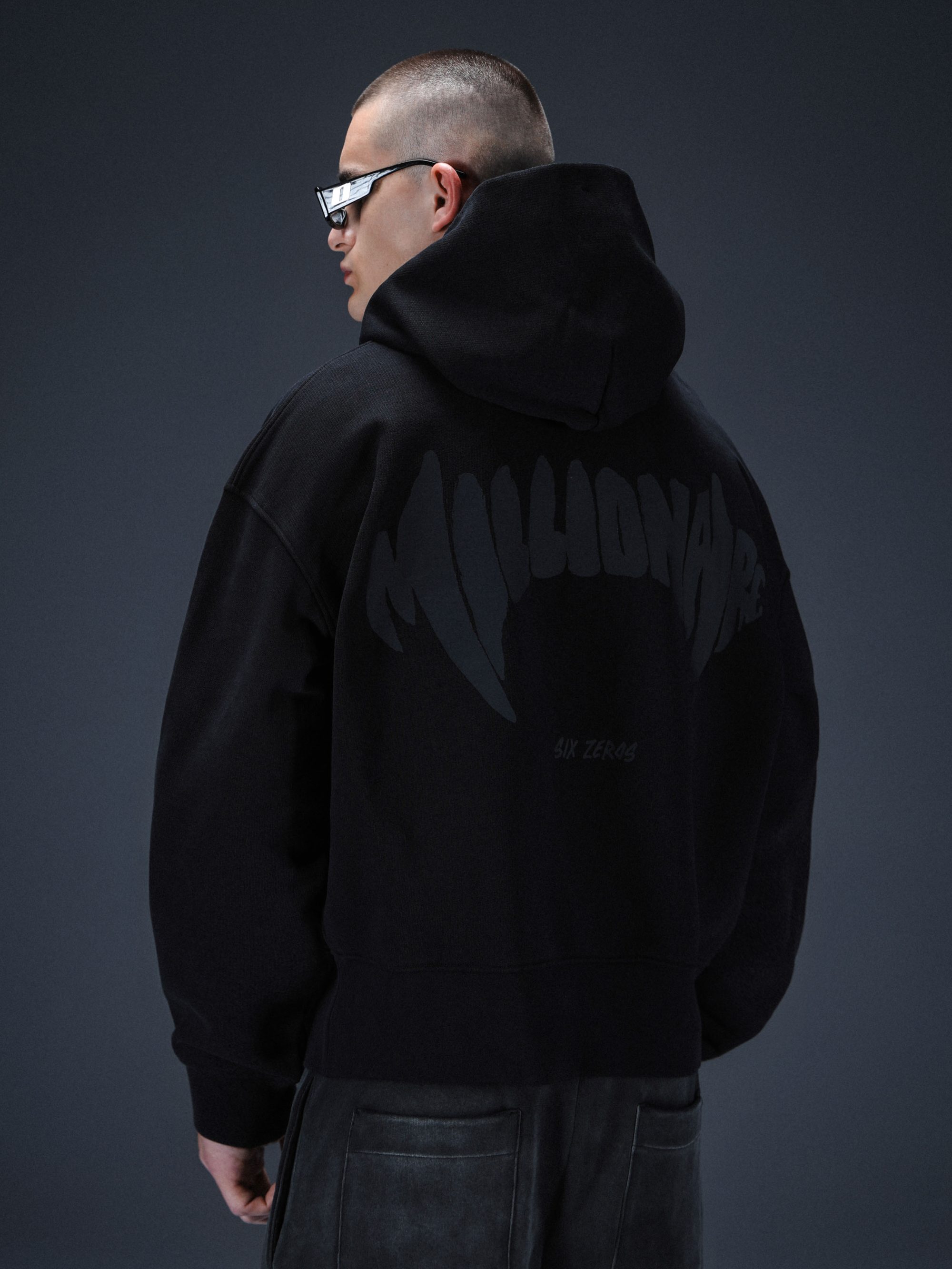 Zip-hoodie MILLIONAIRE black - gallery image 7