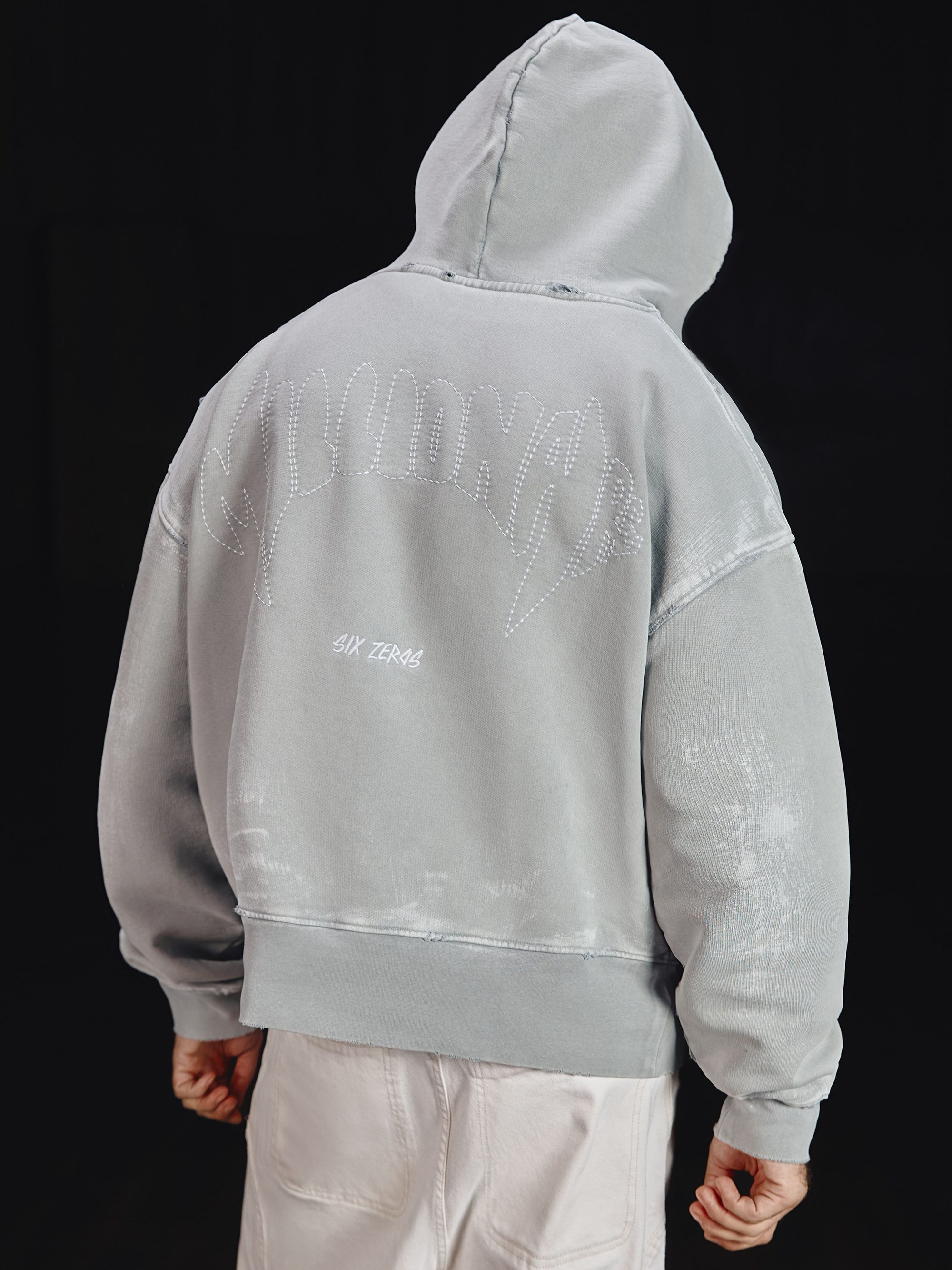 Zip-hoodie MILLIONAIRE platinum washed - gallery image 9