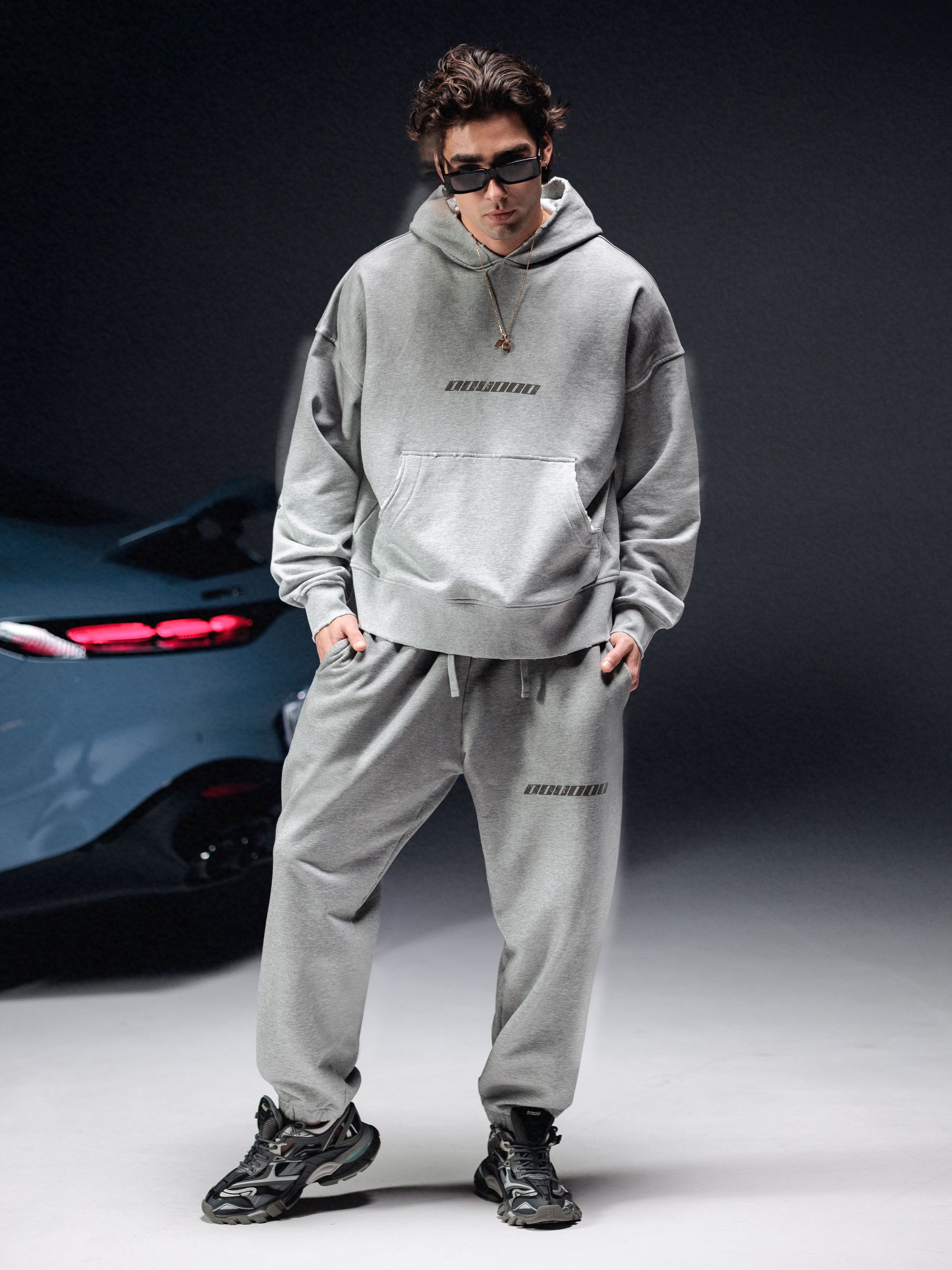 Hoodie icon. dirty melange - gallery image 8