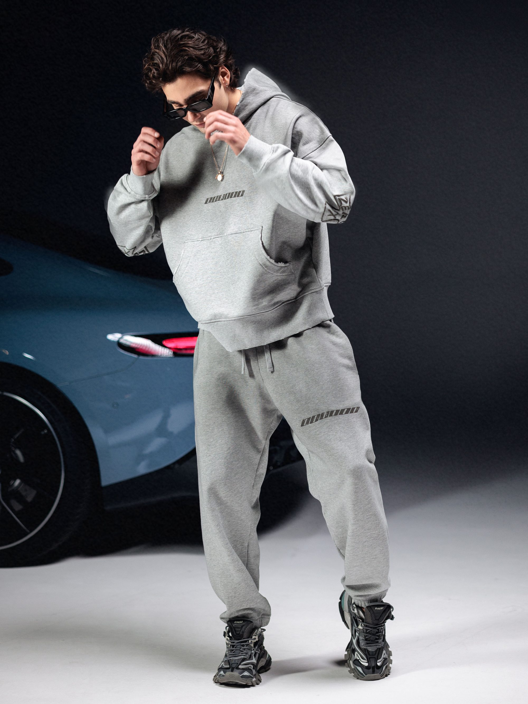 Joggers icon. dirty melange - gallery image 1