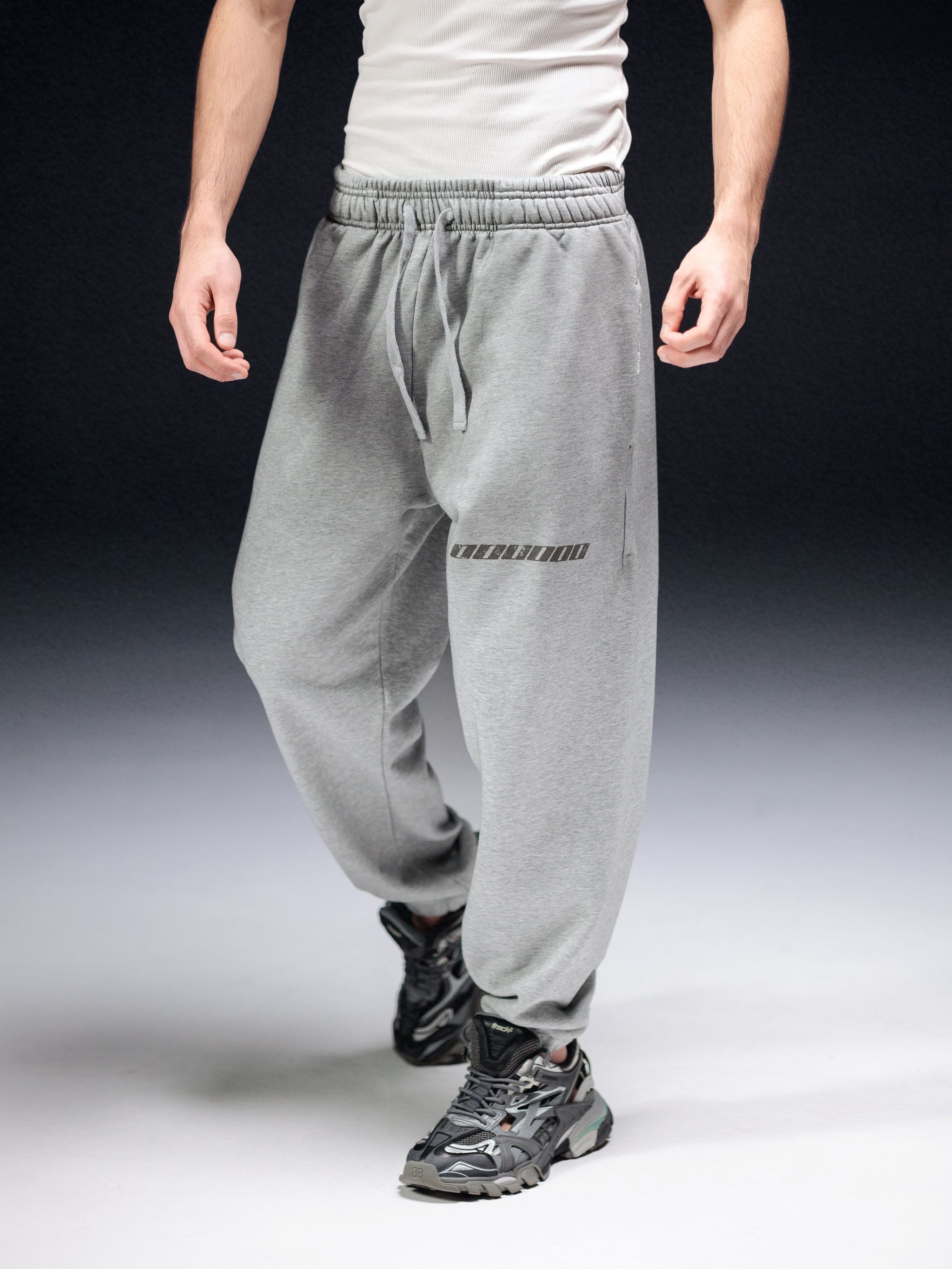 Joggers icon. dirty melange - gallery image 2
