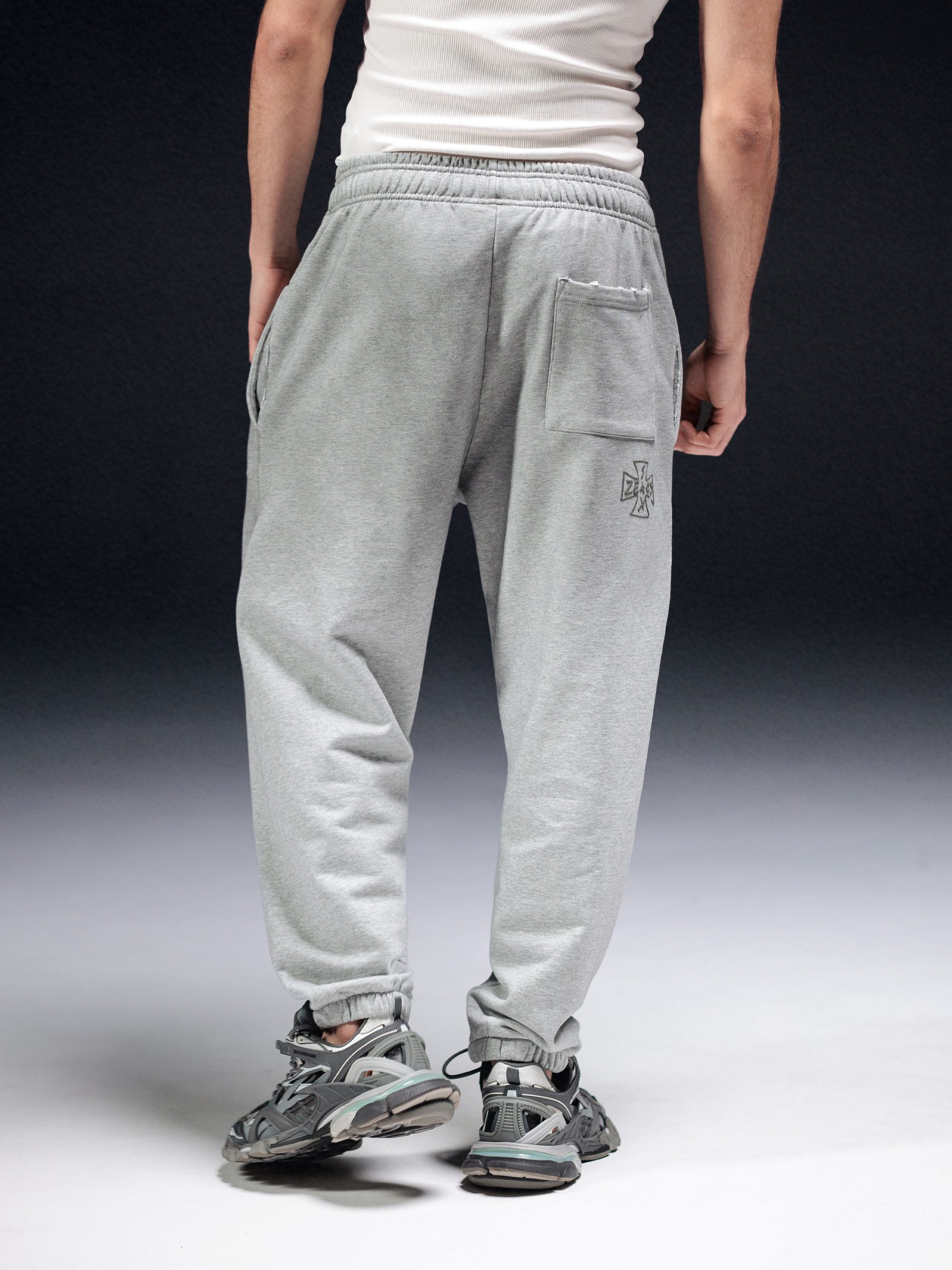 Joggers icon. dirty melange - gallery image 3