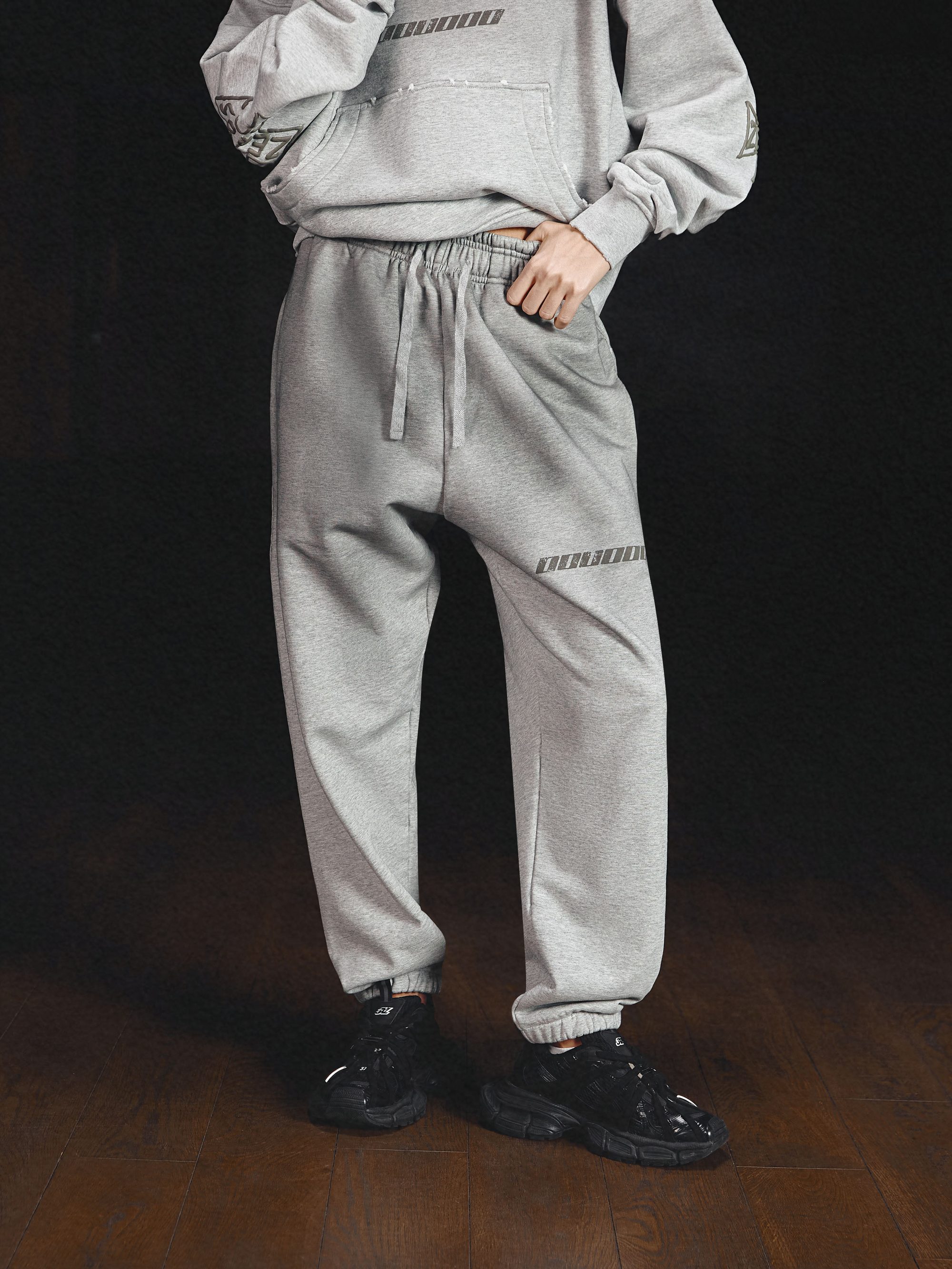 Joggers icon. dirty melange - gallery image 5