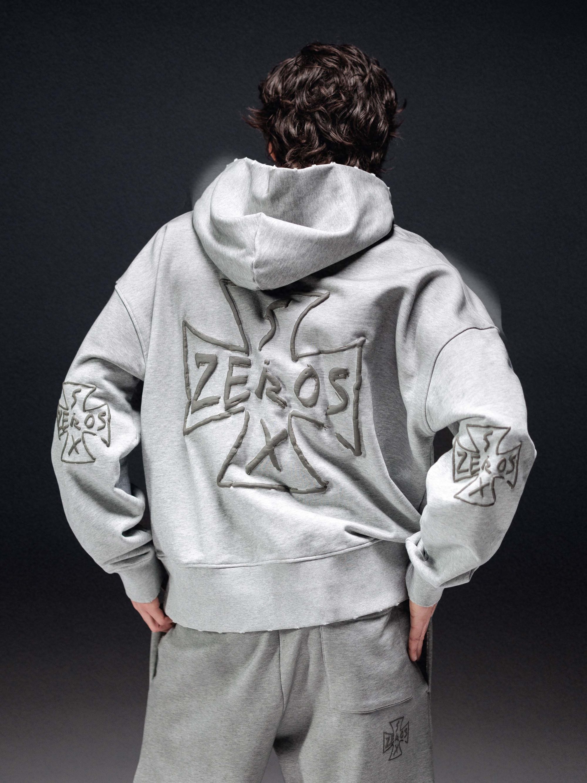 Zip-hoodie icon. dirty melange - gallery image 3