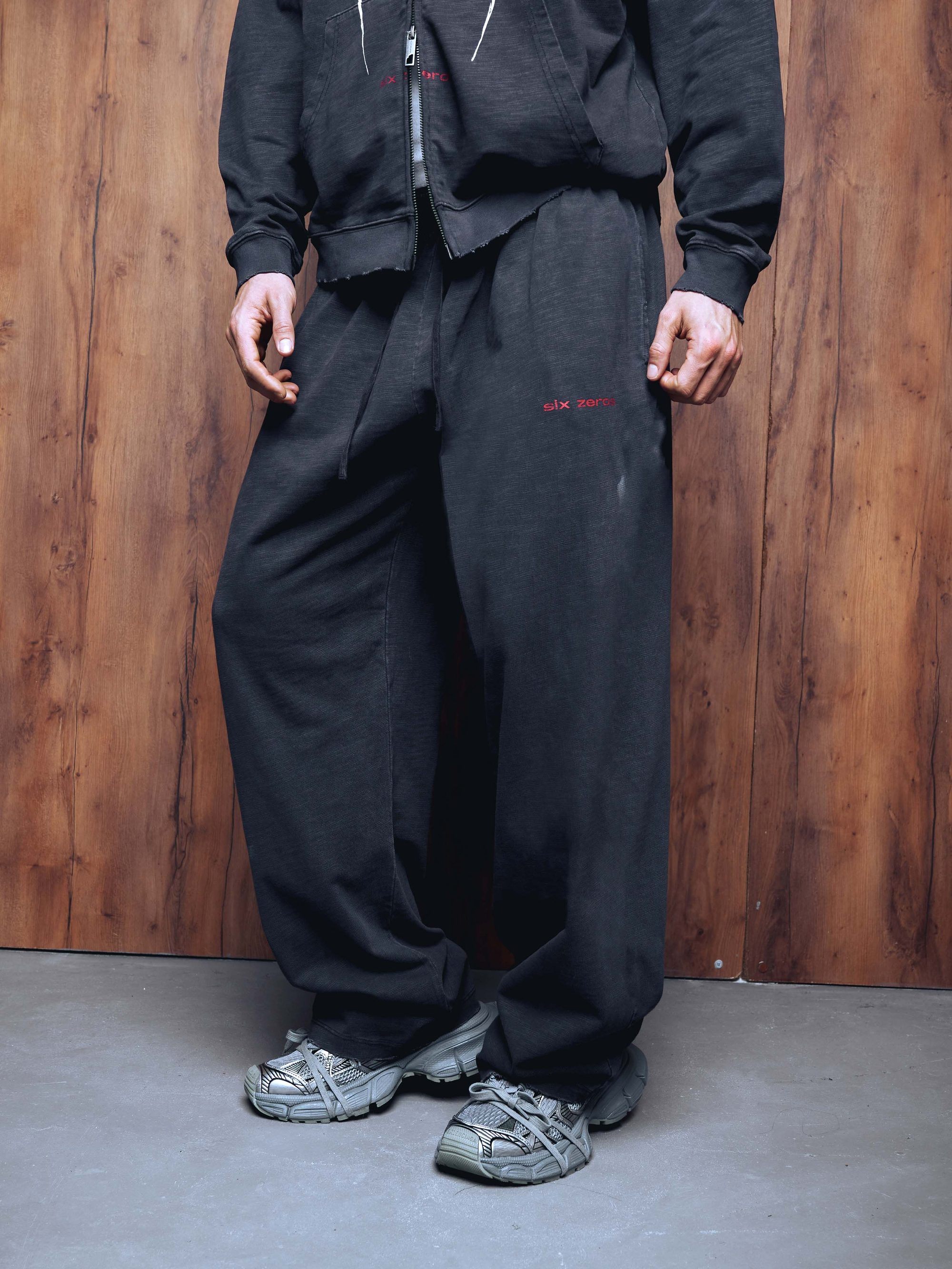 Straight pants PRESENCE washed grey - gallery image 2