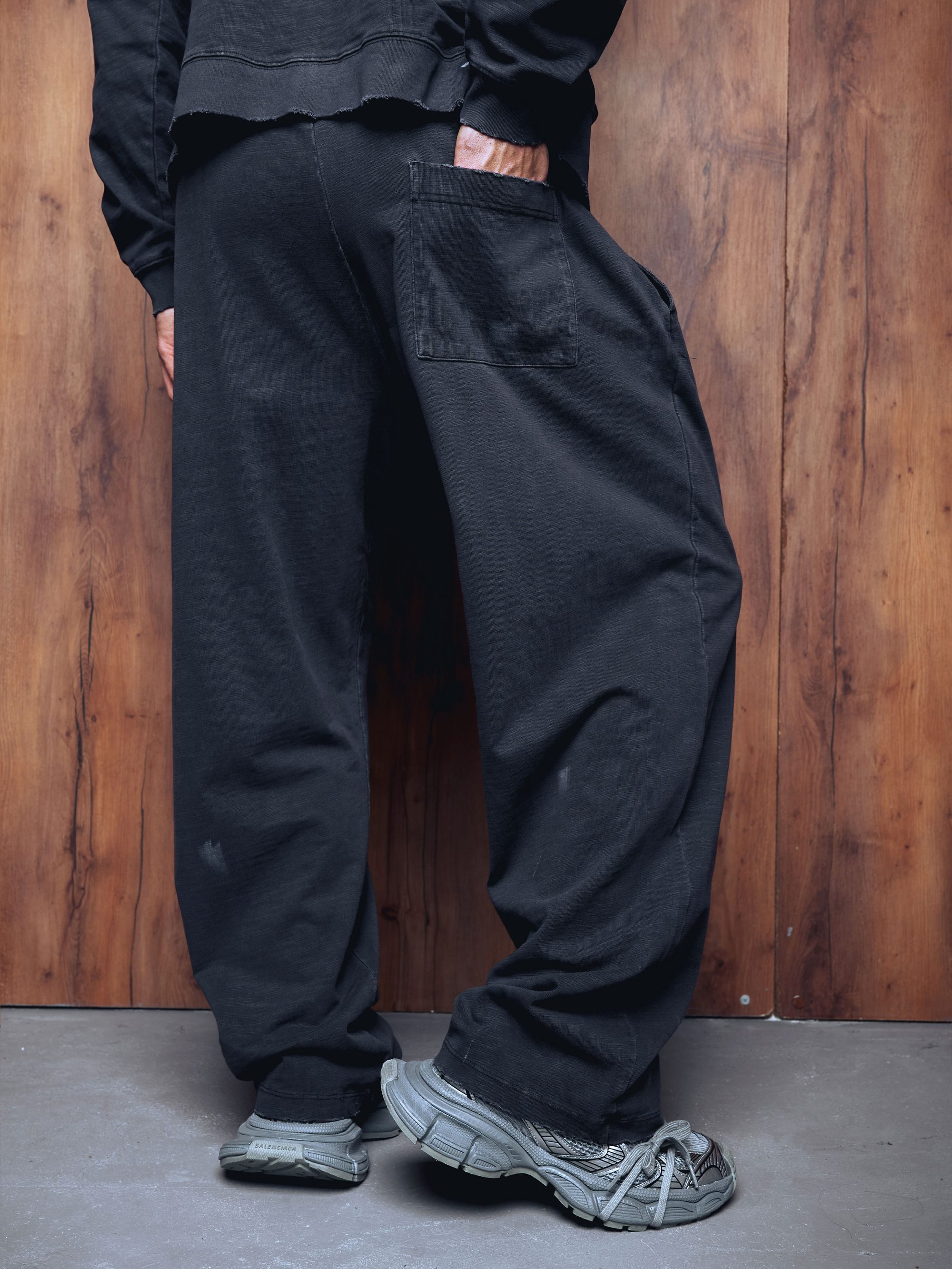 Straight pants PRESENCE washed grey - gallery image 3