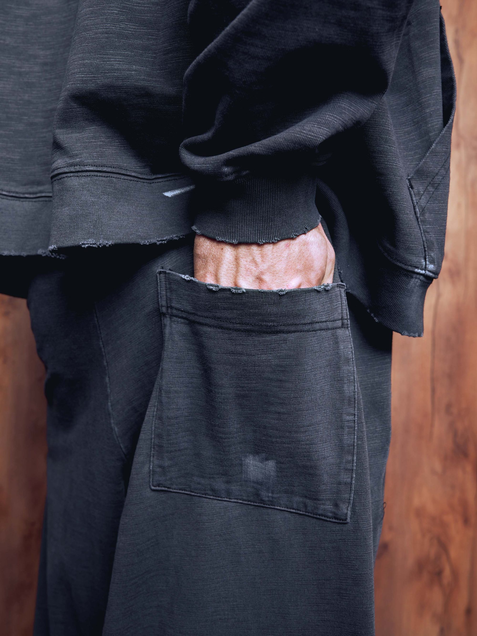 Straight pants PRESENCE washed grey - gallery image 7