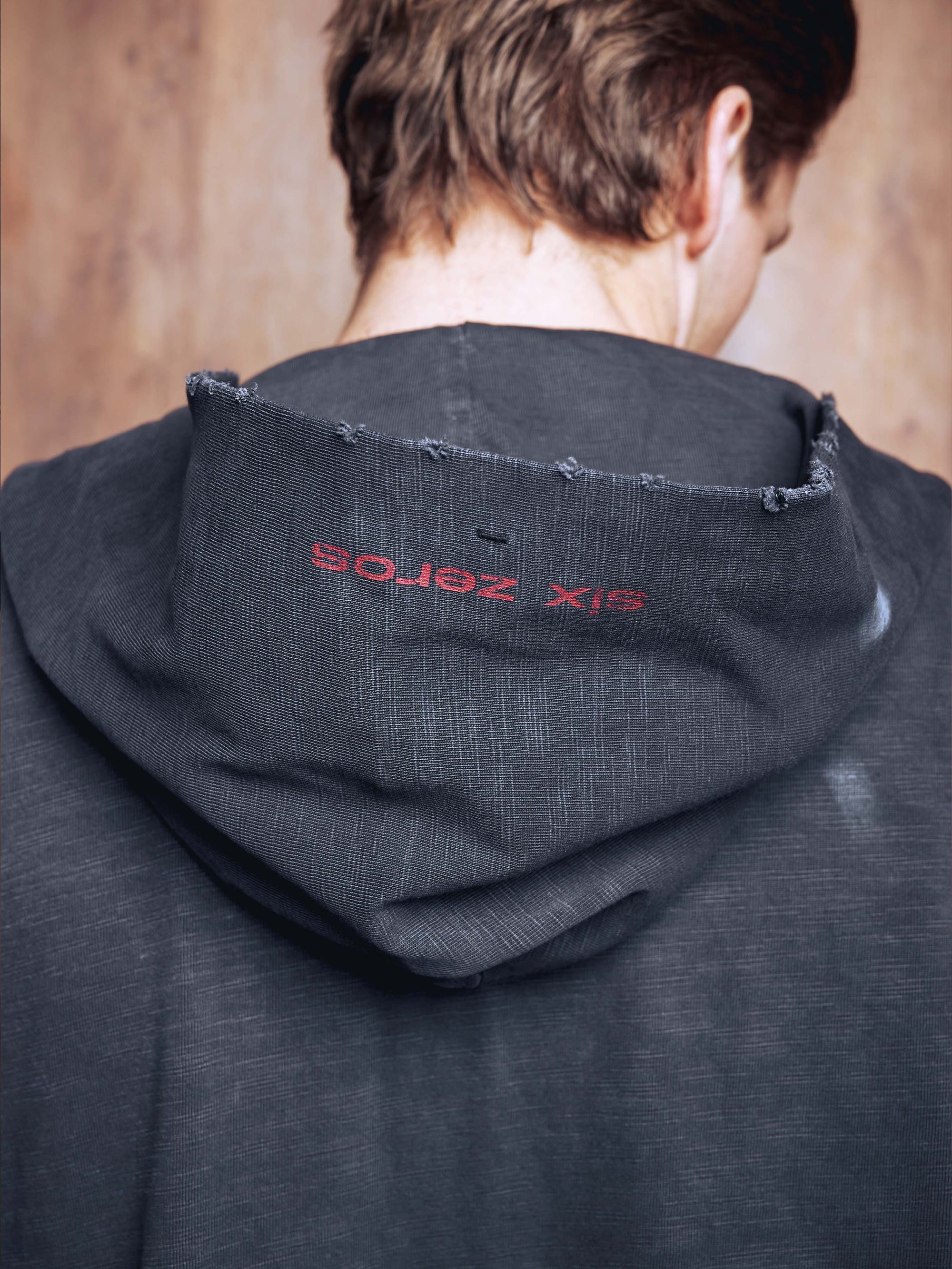 Zip-hoodie PRESENCE bamboo washed grey - gallery image 9