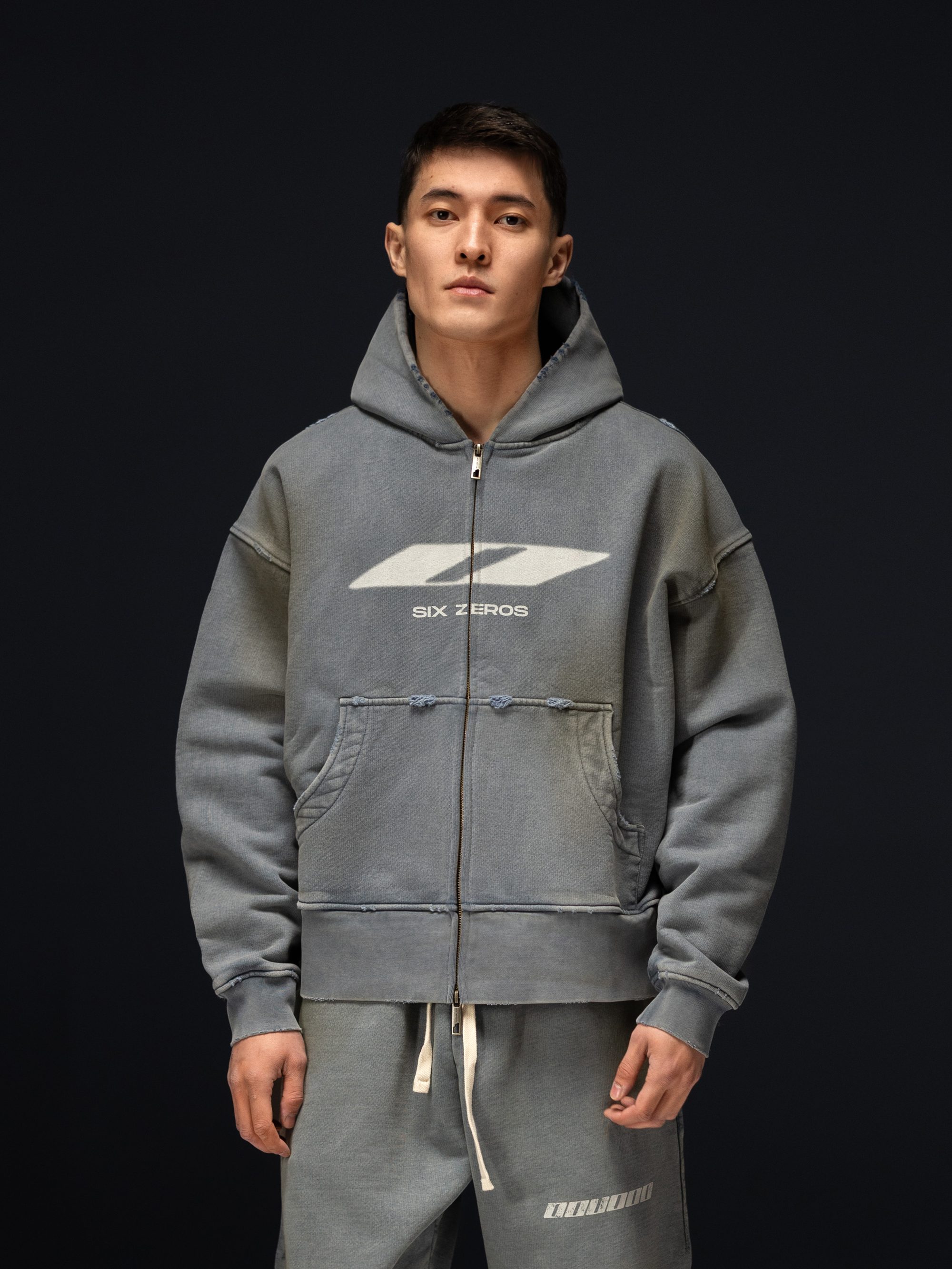 Zip-hoodie TOKYIV smoky blue - gallery image 0