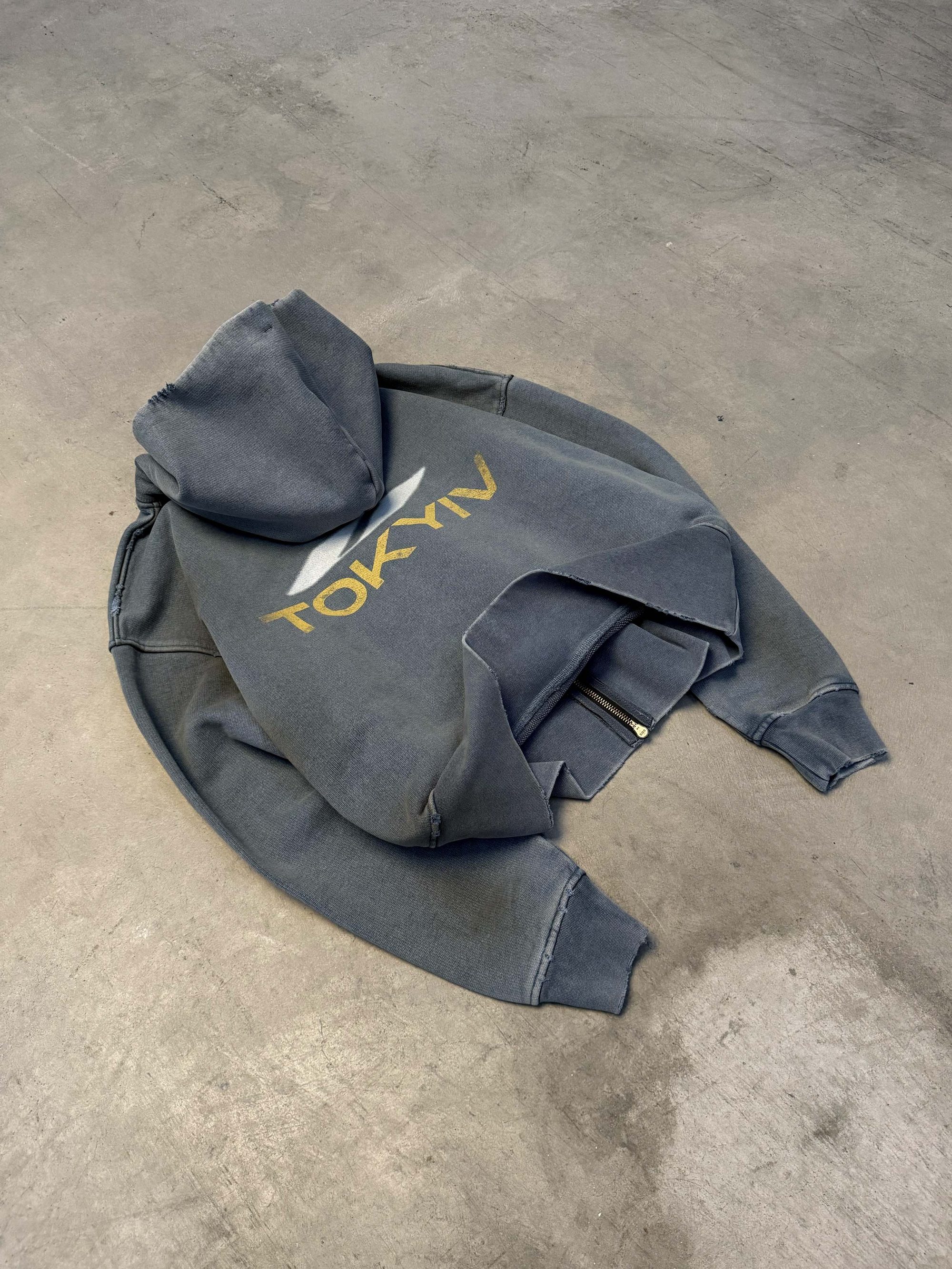 Zip-hoodie TOKYIV smoky blue - gallery image 5