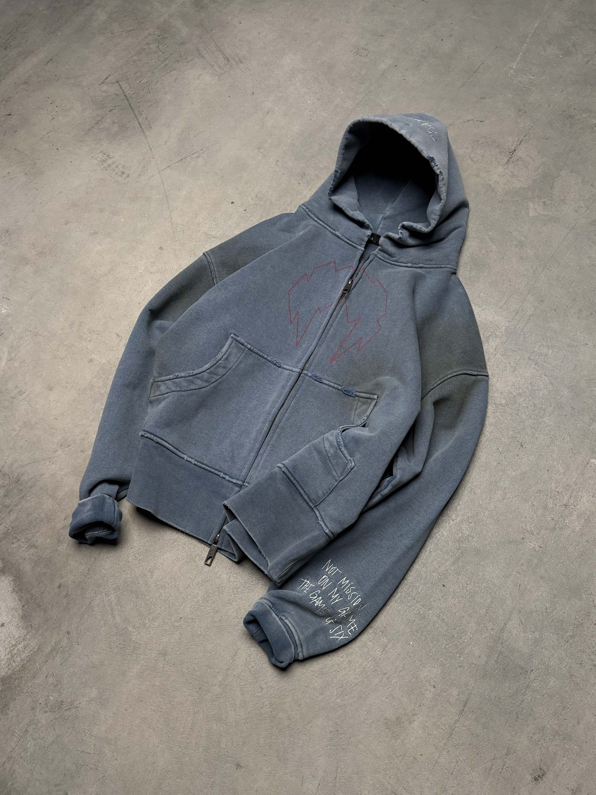 Zip-hoodie MLNR smoky blue - gallery image 3