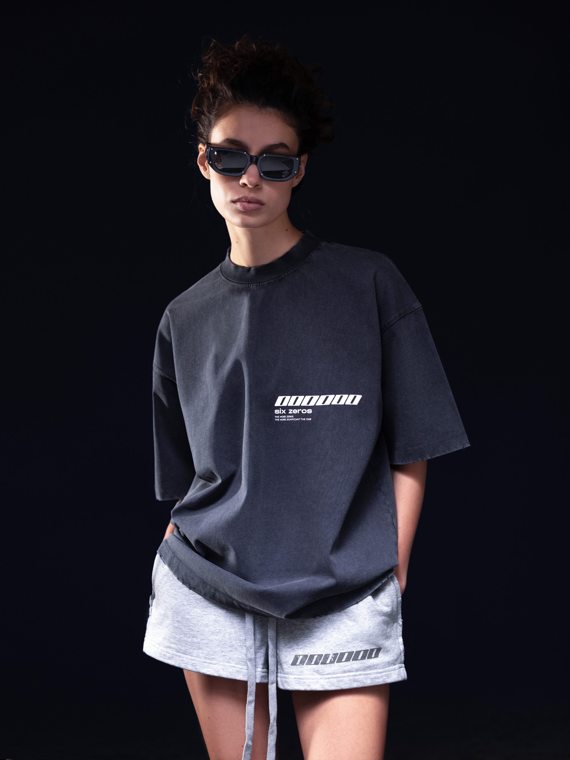 T-shirt MILLIONAIRE washed deep blue white logo - gallery image 4