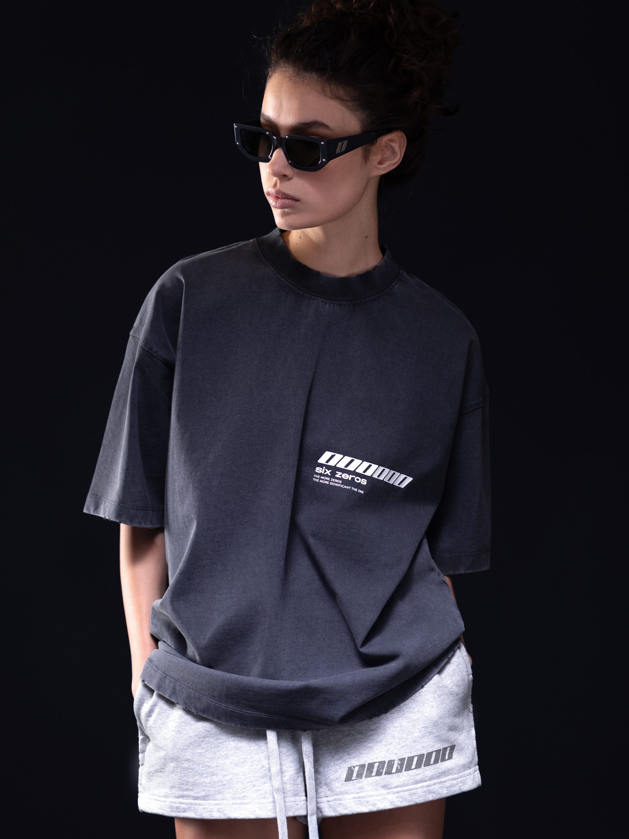 T-shirt MILLIONAIRE washed deep blue white logo - gallery image 5