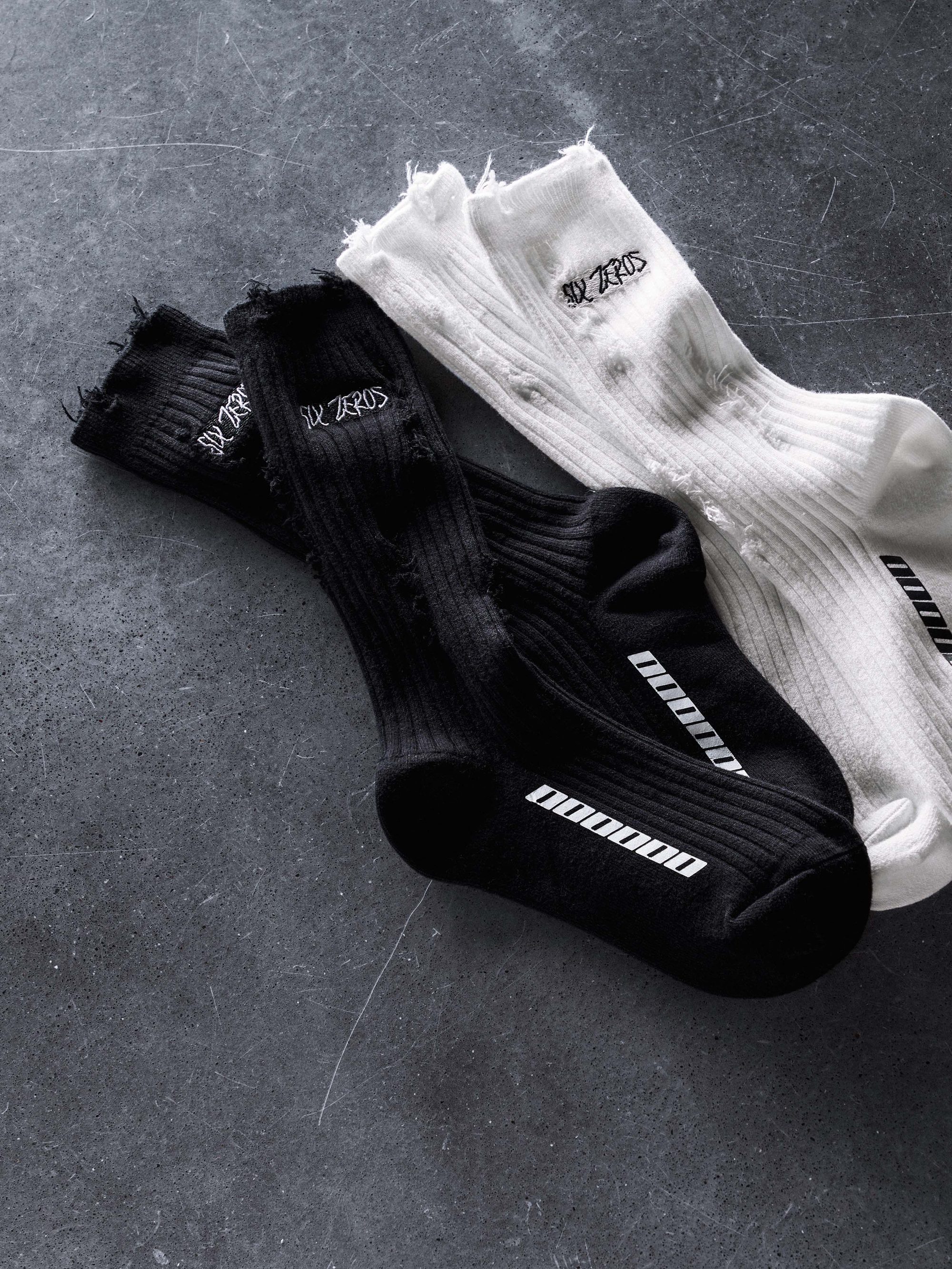 Socks SIX ZEROS black - gallery image 4