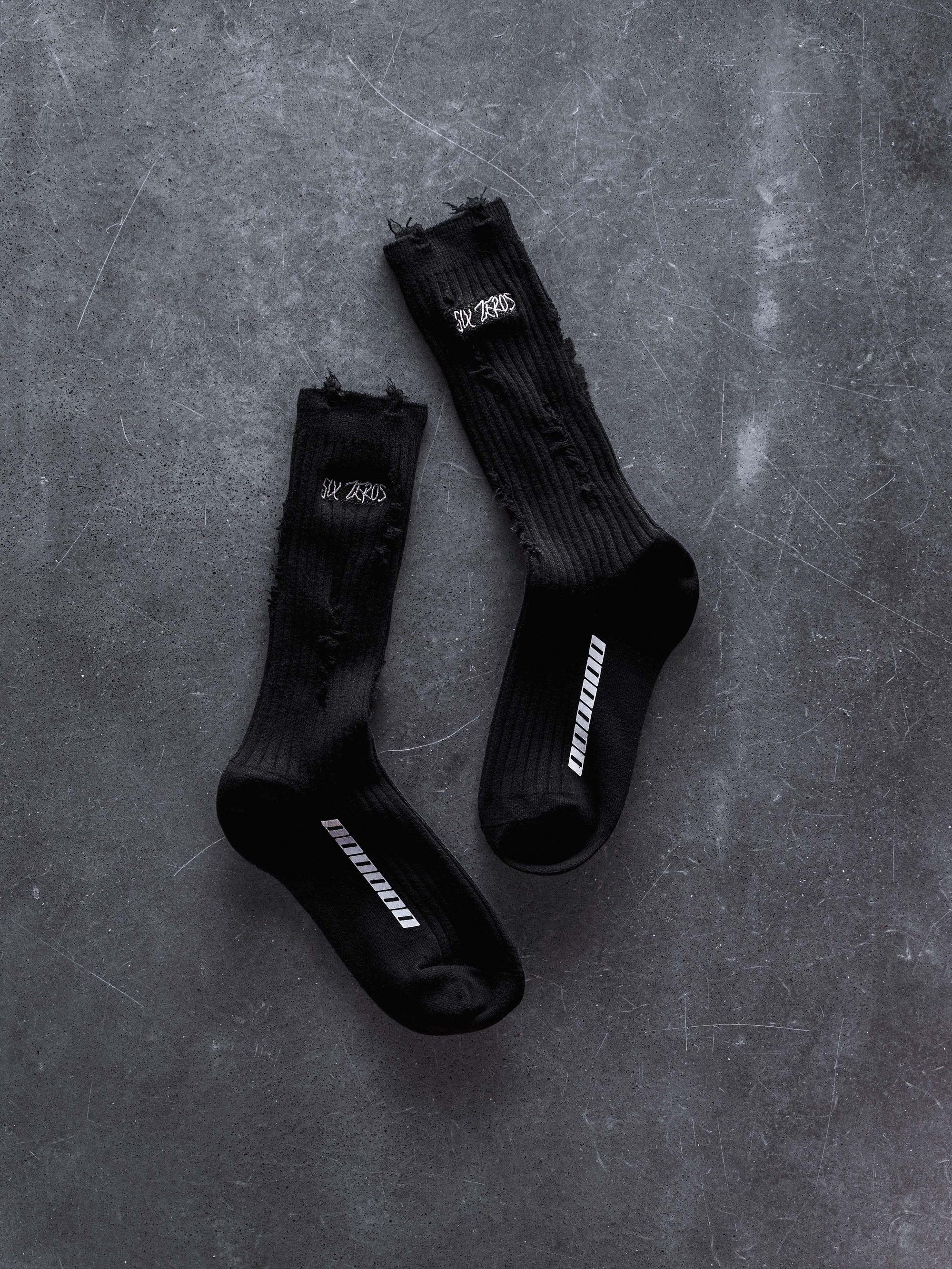 Socks SIX ZEROS black - gallery image 5