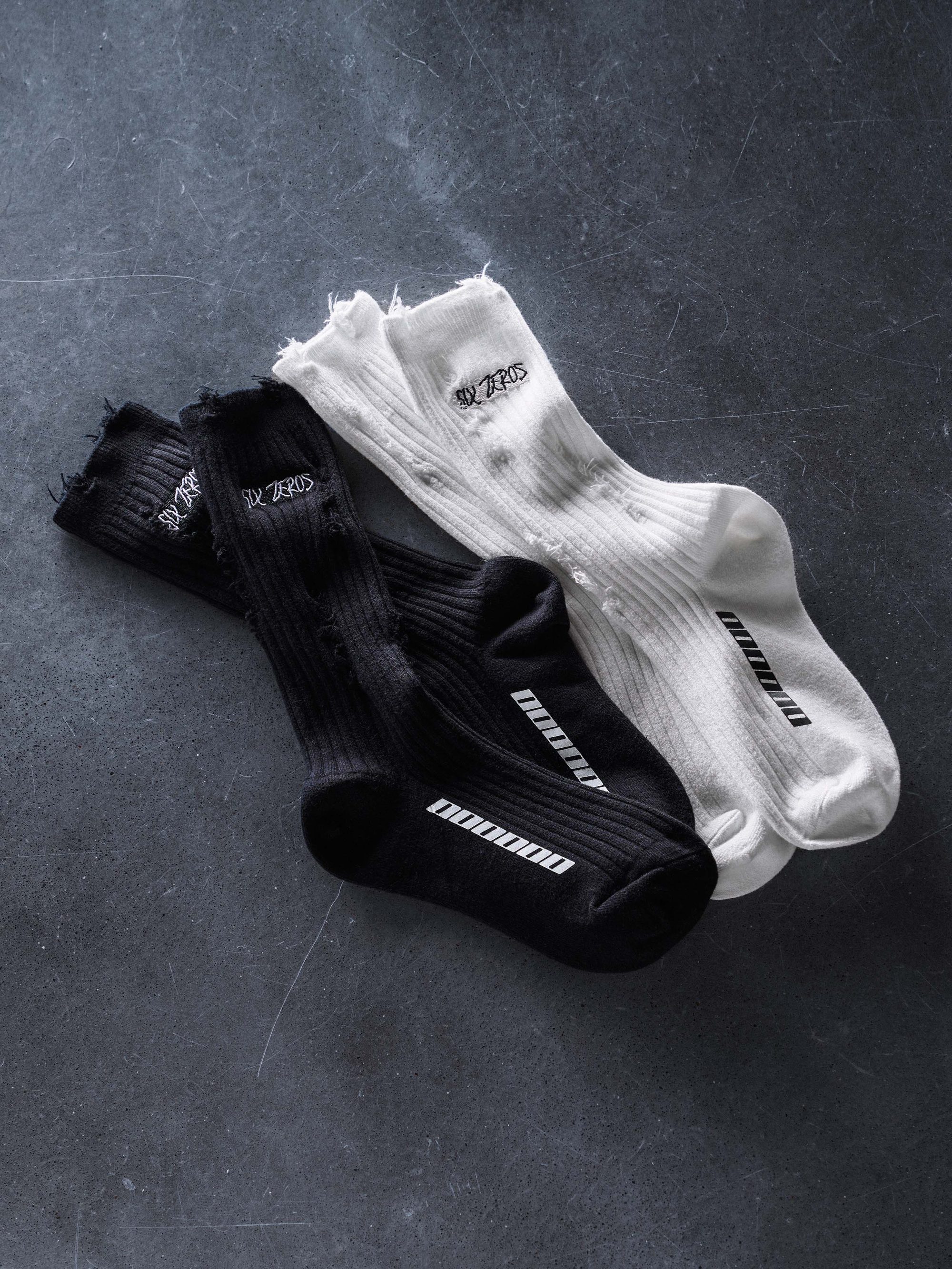 Socks SIX ZEROS white - gallery image 4