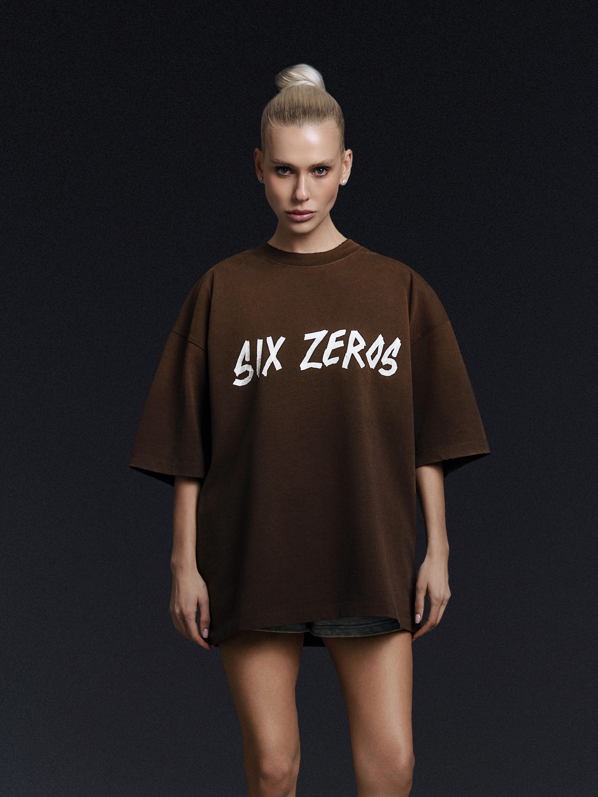 T-shirt TAPE rust brown - gallery image 0