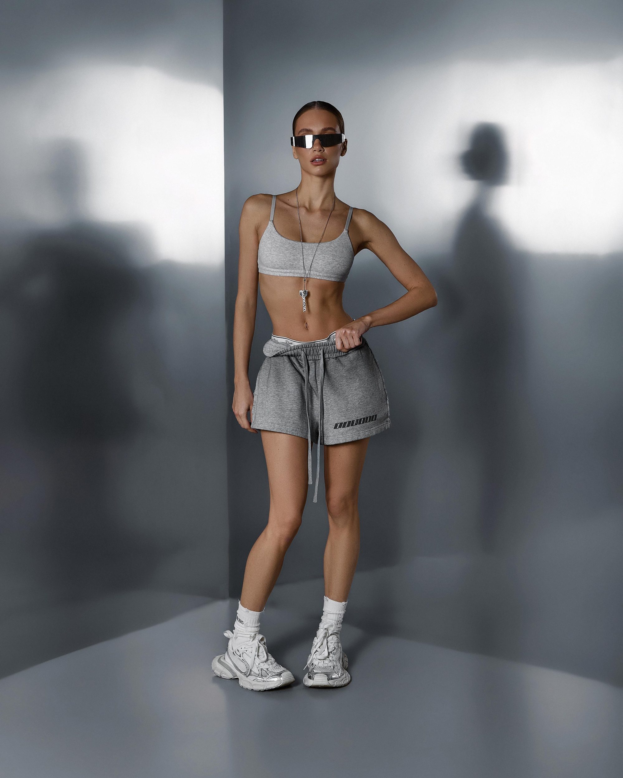 Women's shorts ONE dirty melange - gallery image 1
