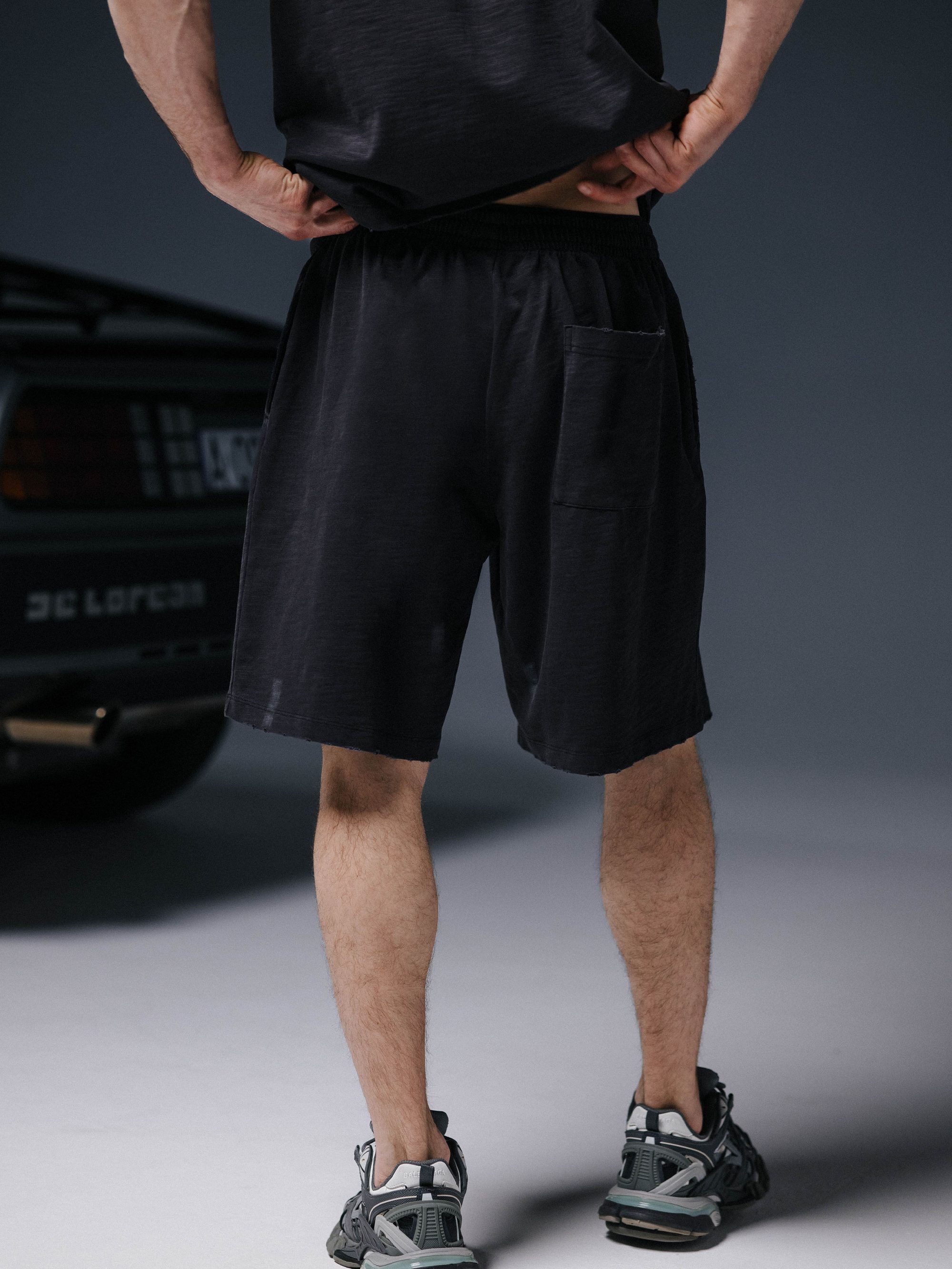 Shorts PRESENCE bamboo washed grey - gallery image 5