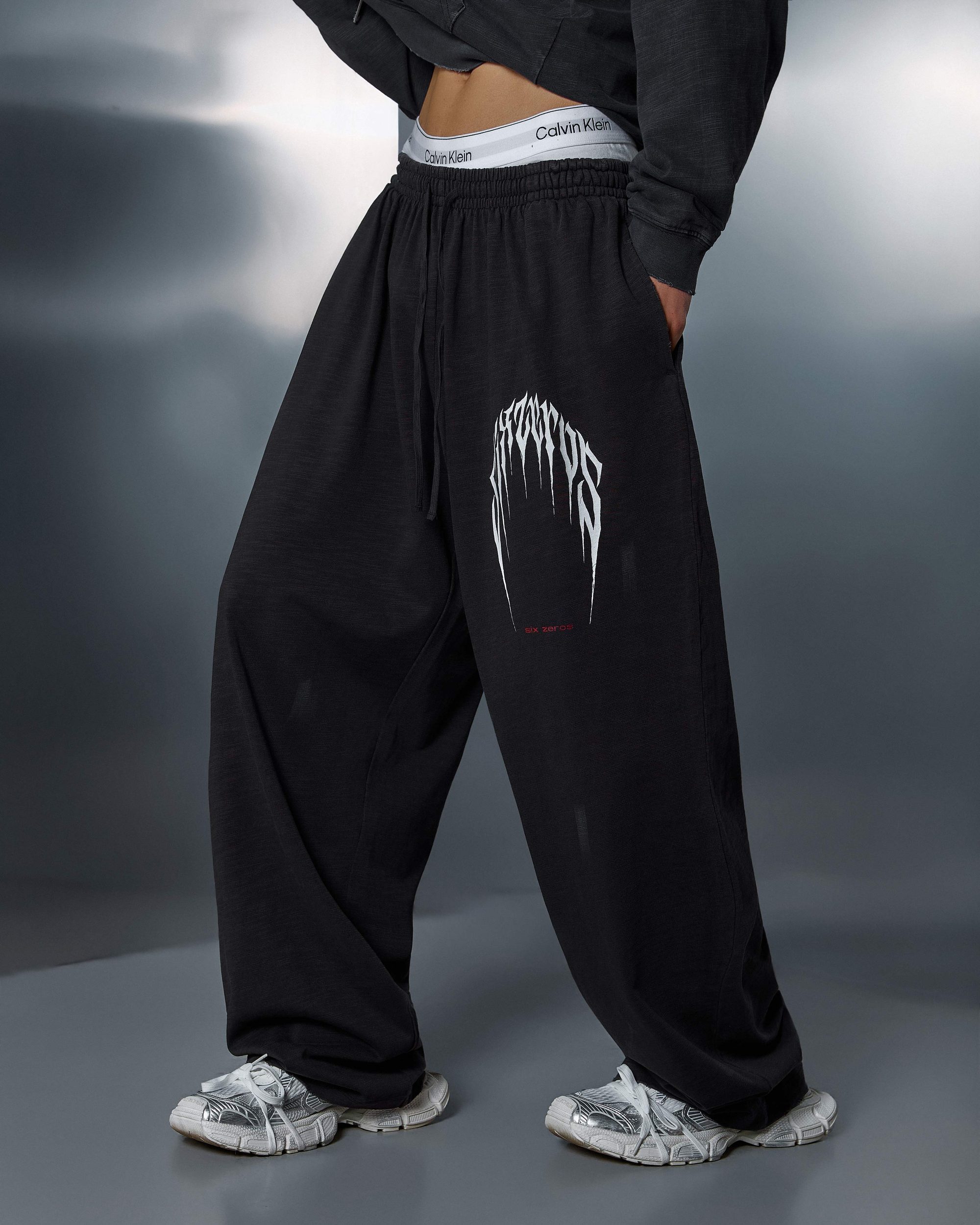 Straight pants PRESENCE bamboo washed grey - gallery image 0