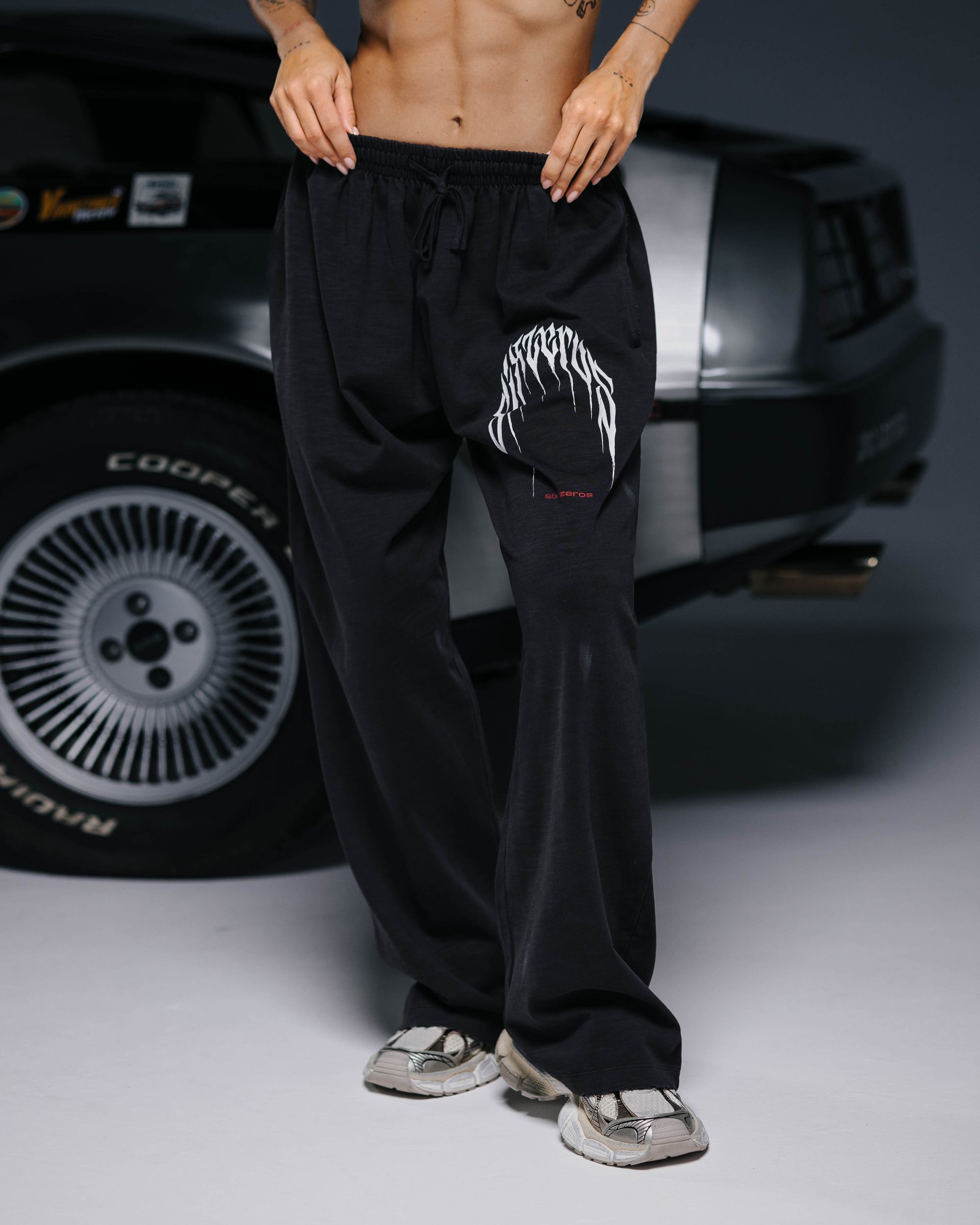 Straight pants PRESENCE bamboo washed grey - gallery image 1