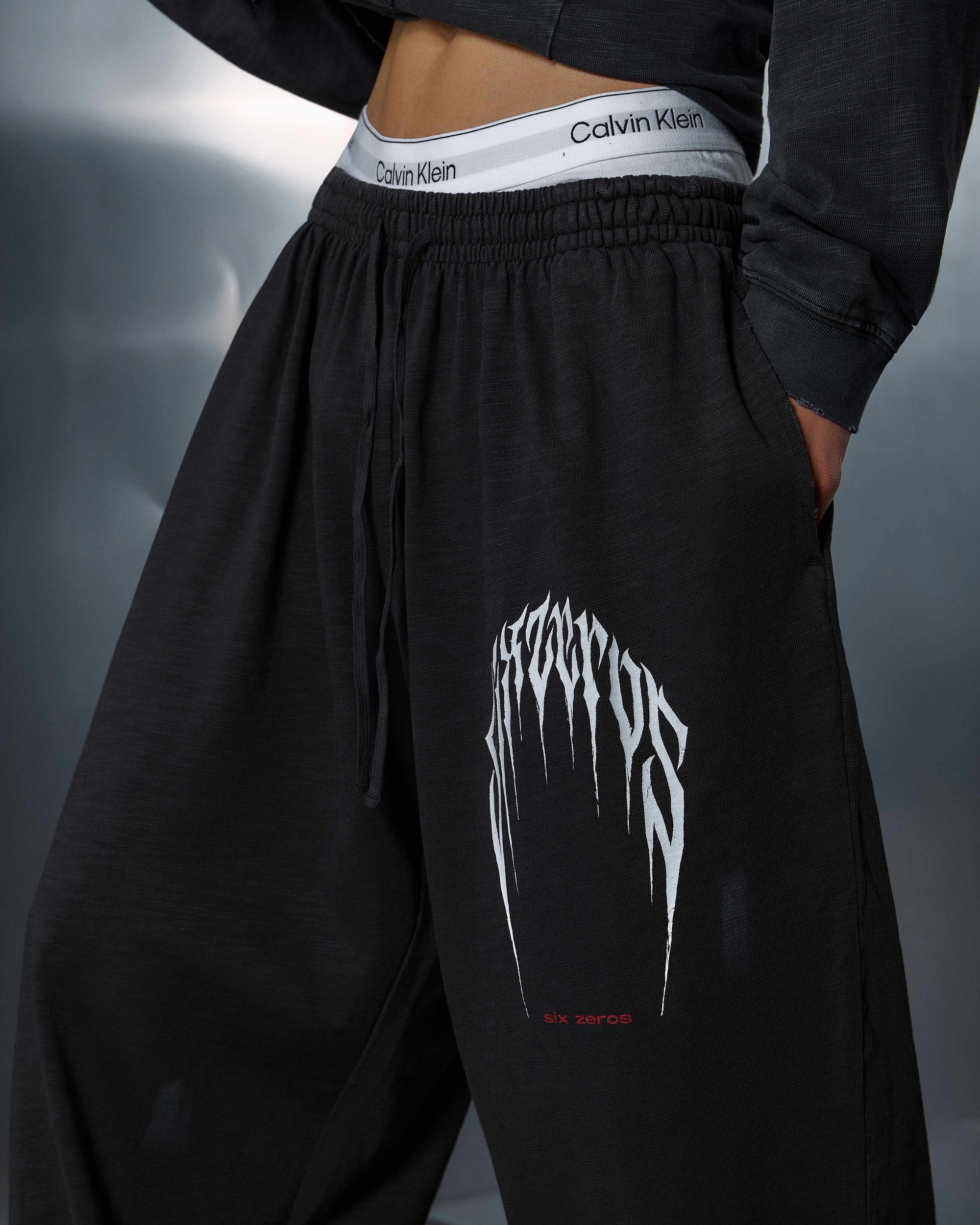 Straight pants PRESENCE bamboo washed grey - gallery image 6