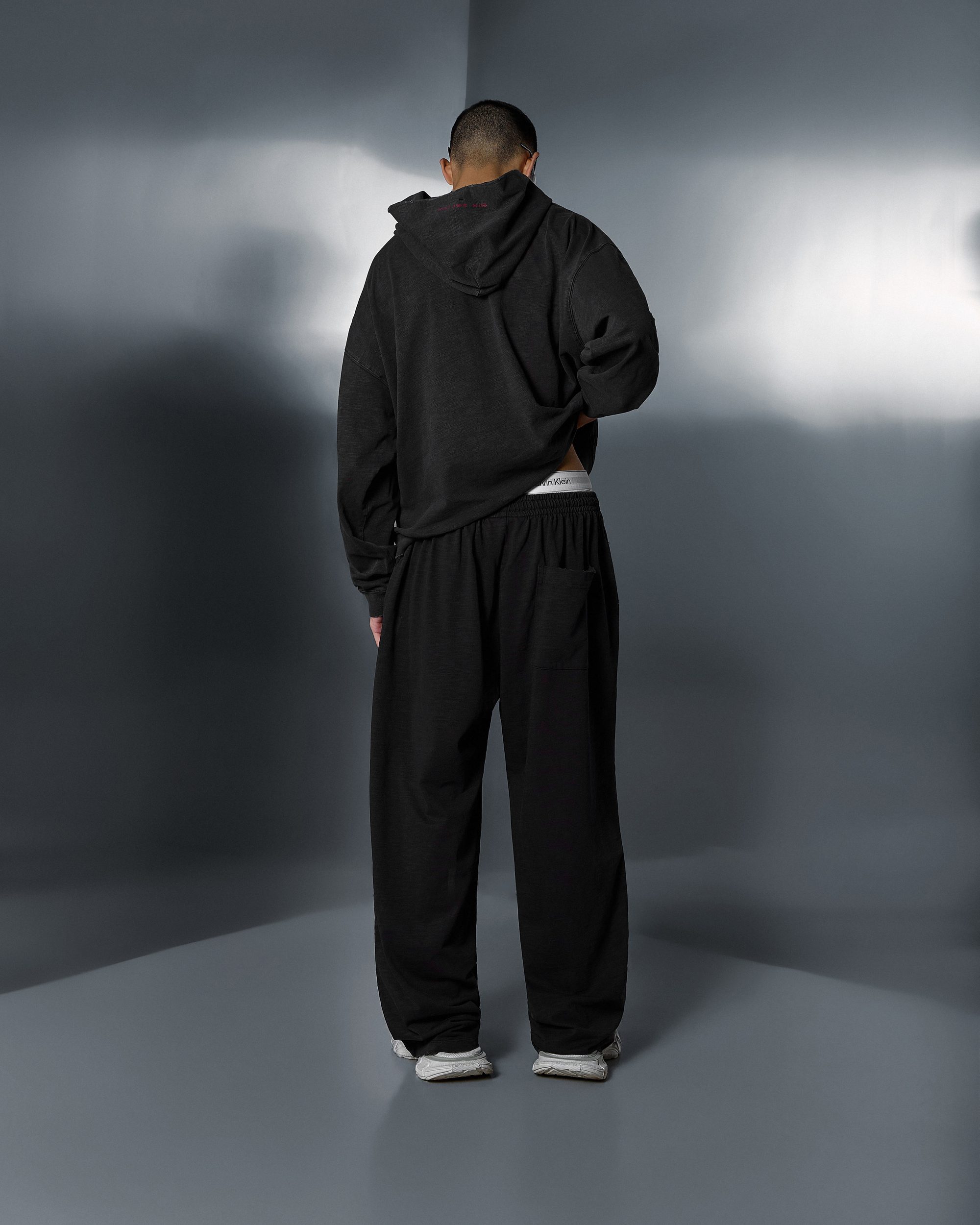 Straight pants PRESENCE bamboo washed grey - gallery image 7