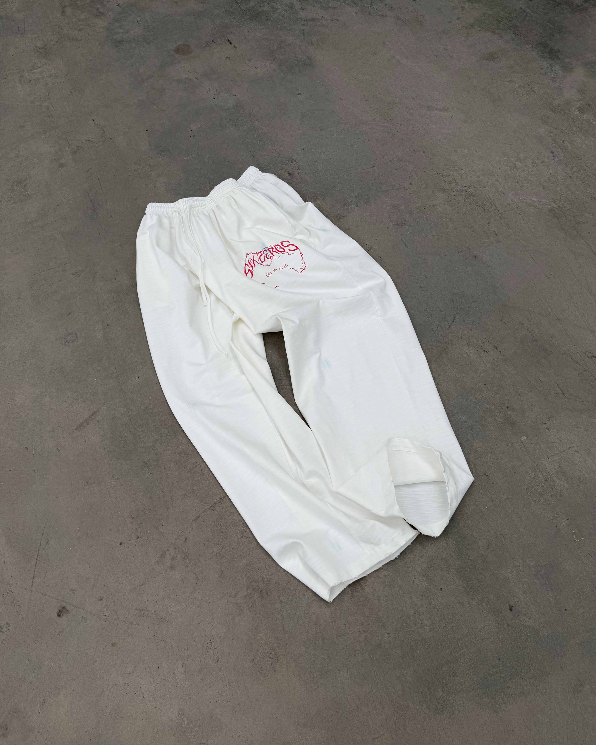Women's straight pants ON MY GAME bamboo off-white - gallery image 3