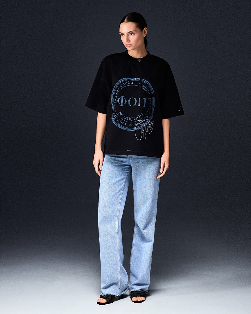 T-shirt SELF-OWNED black - gallery image 2
