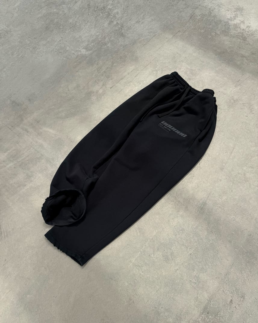 Straight pants ONE faded black - gallery image 5