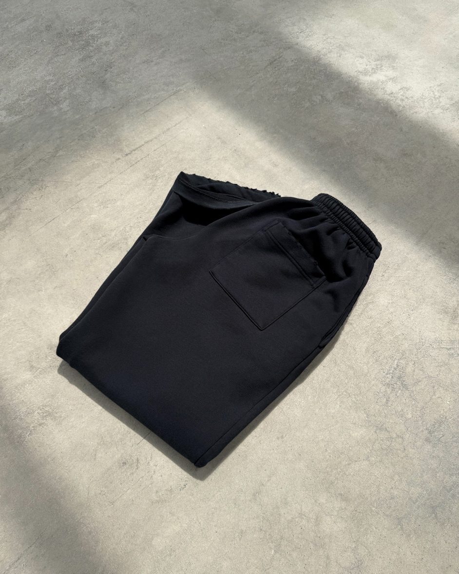Straight pants ONE faded black - gallery image 8