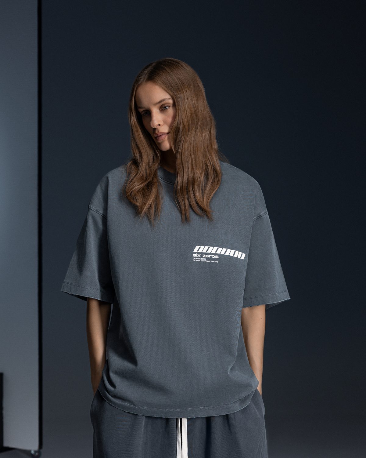 T-shirt JESUS washed deep blue - gallery image 5