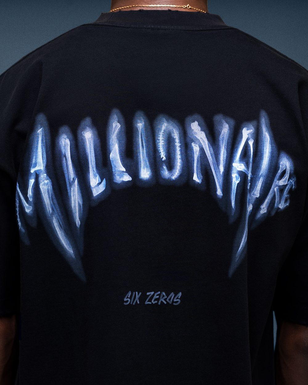 T-shirt MILLIONAIRE X-RAY faded black - gallery image 5