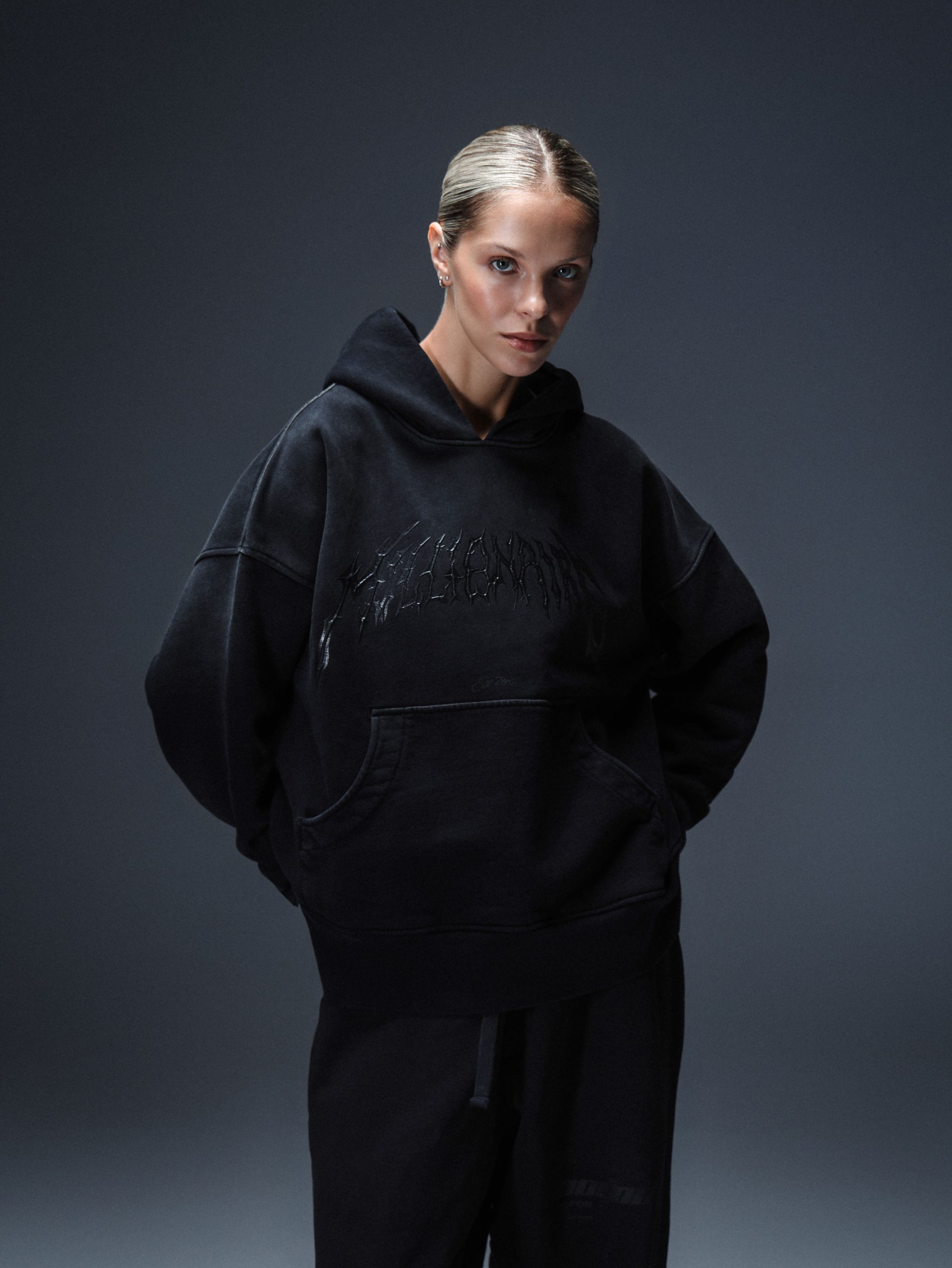 Hoodie Royal 2.0 washed black - gallery image 3