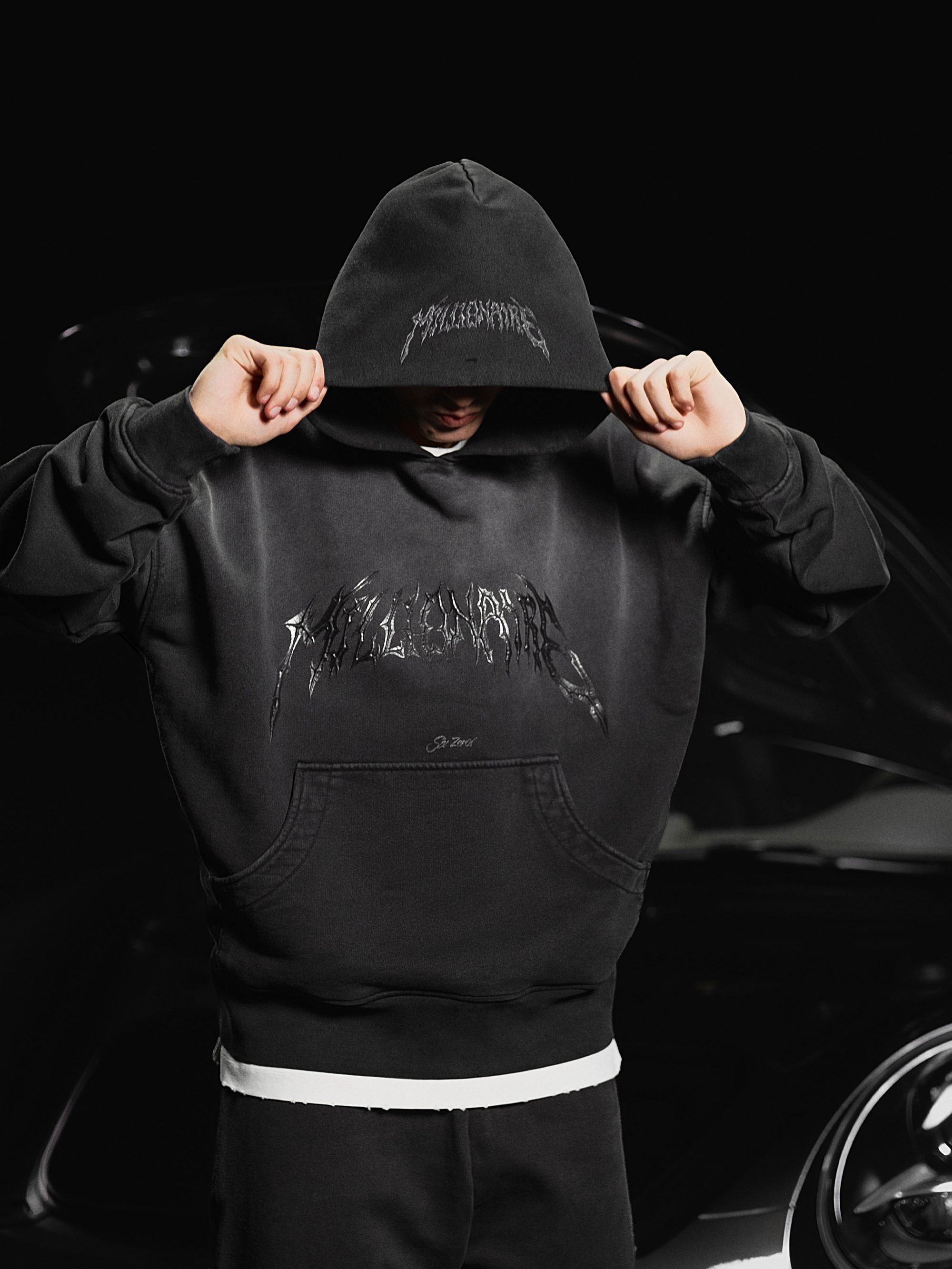 Hoodie Royal 2.0 washed black - gallery image 4